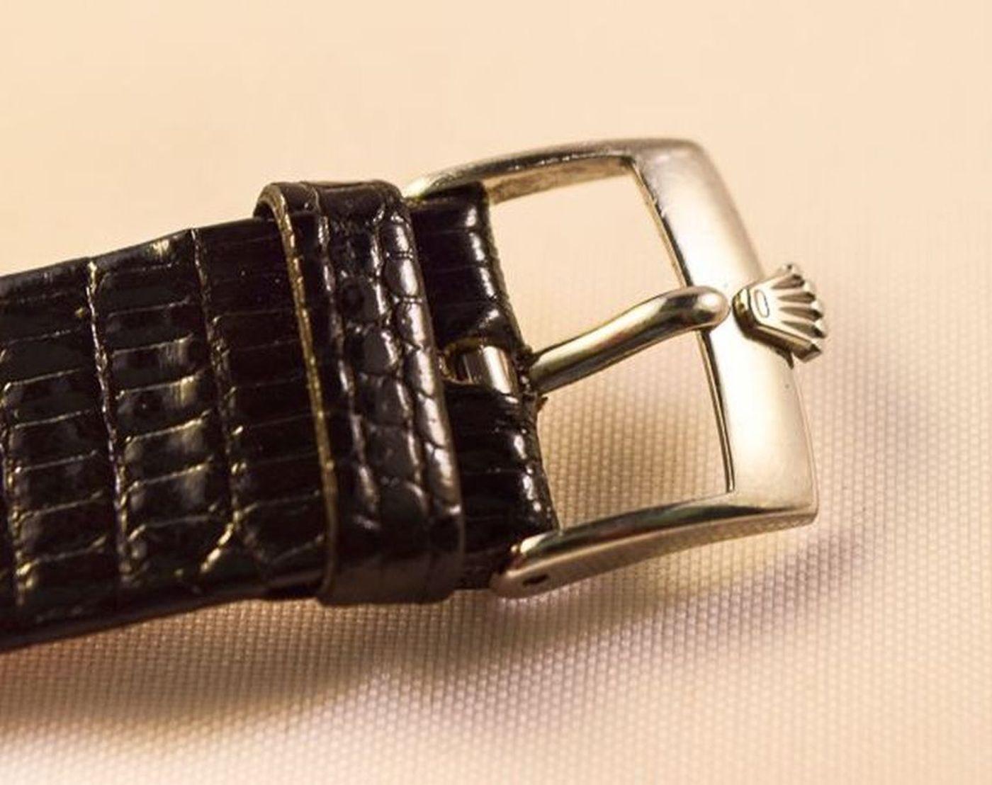 Rare boîtier chronomètre Rolex en acier avec attrayants sacs à main inhabituels Réf. 4498 en vente 6