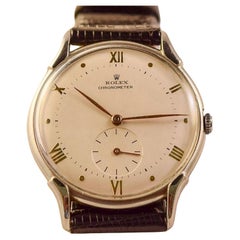 Rare boîtier chronomètre Rolex en acier avec attrayants sacs à main inhabituels Réf. 4498