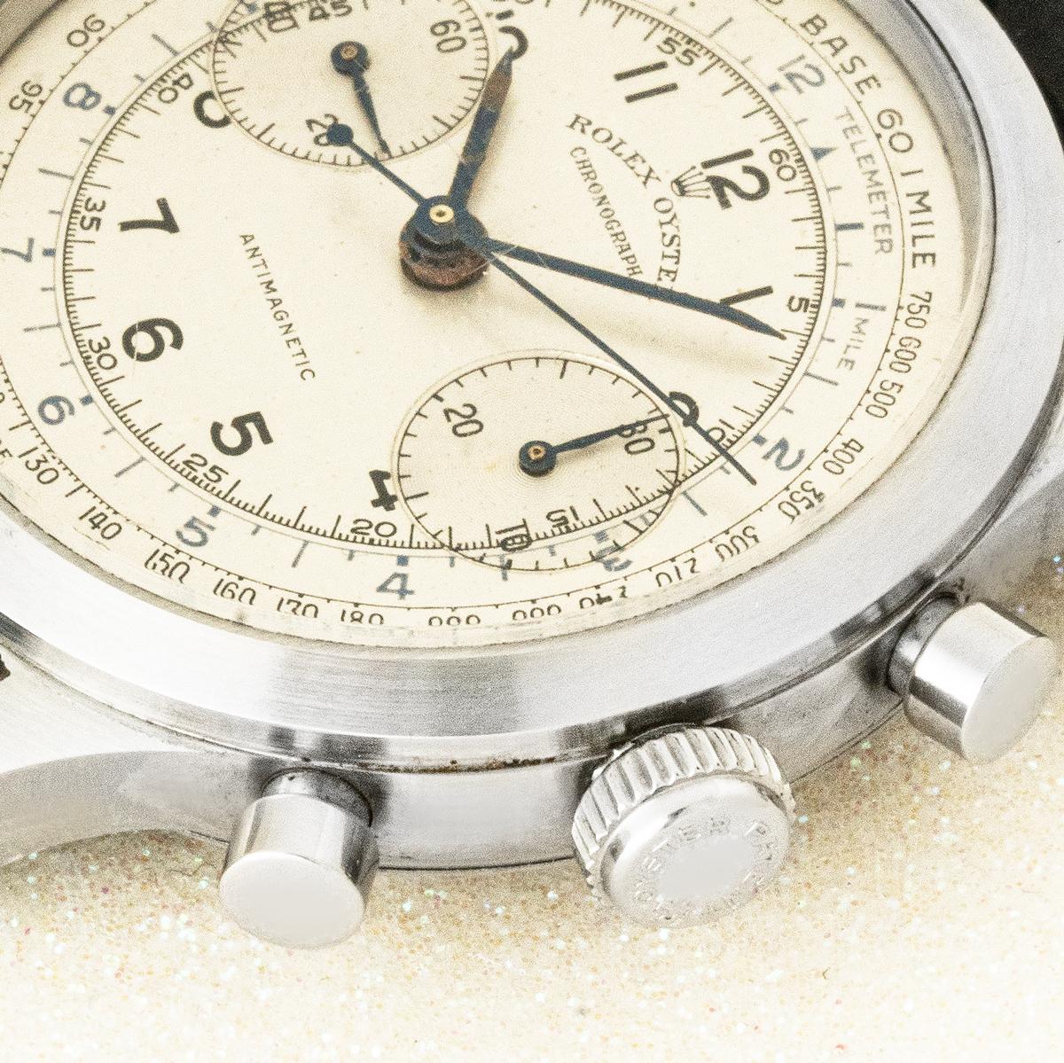 Rare Rolex Oyster Chonograph Monoblocco / Barilotto 3525 In Good Condition For Sale In Mayfair, London, London