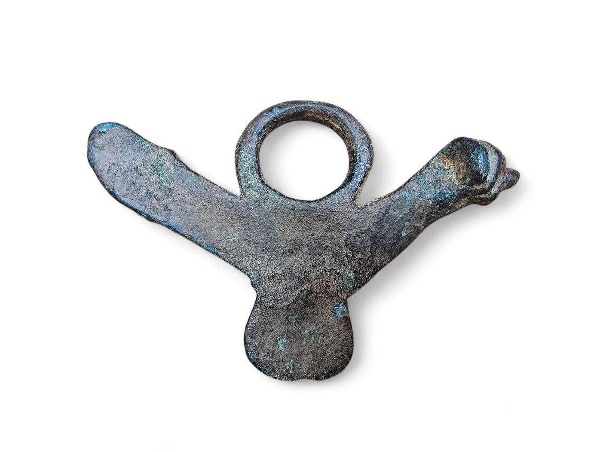 Bronze Rare amulette phallique romaine en bronze, 1er-2e siècle ADS en vente