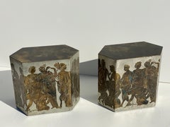 Rare “Romanesque” Side Tables by LaVerne