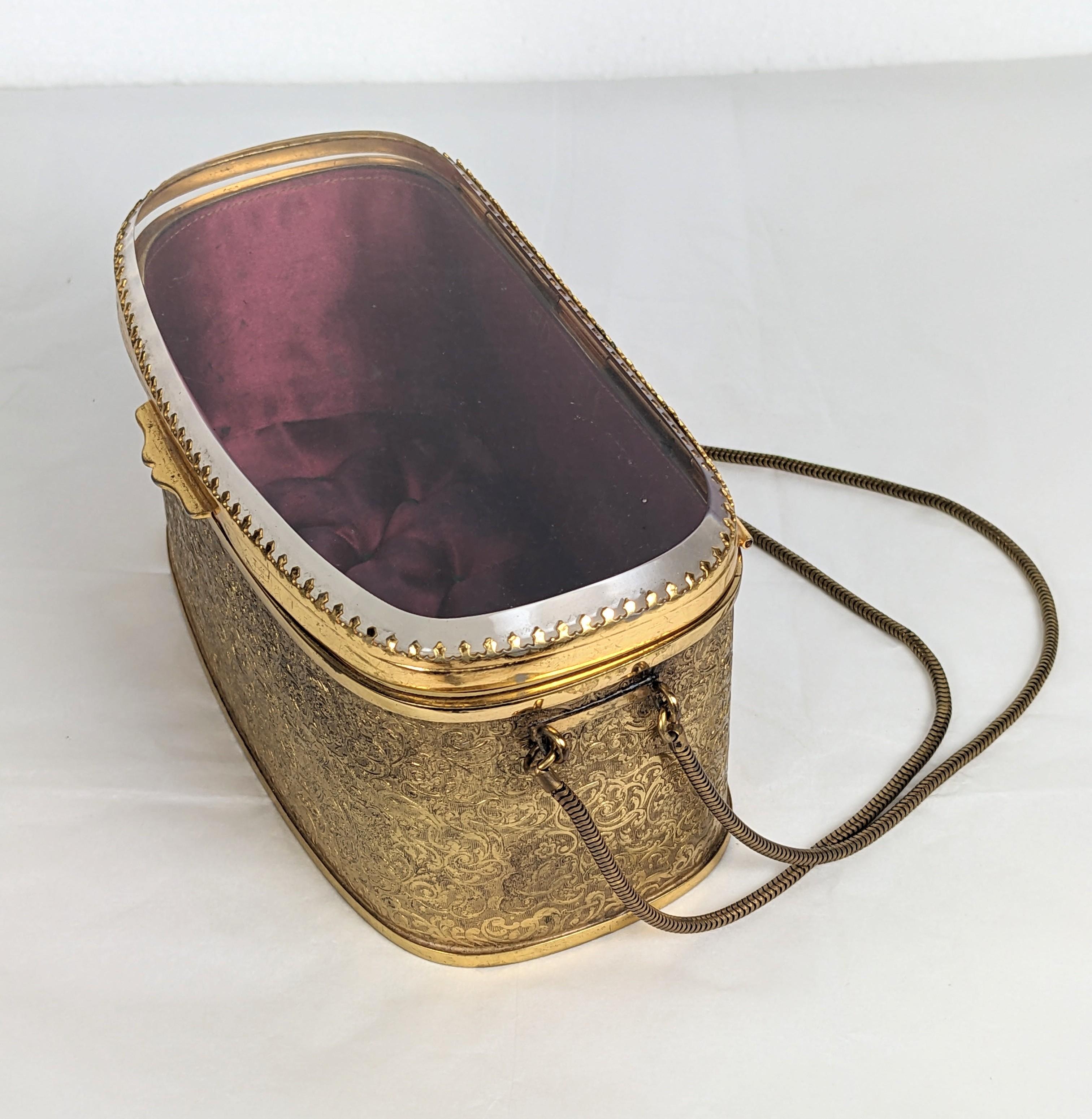 Rare Rosenfeld Victorian Style Jewelry Casket Purse In Good Condition For Sale In New York, NY
