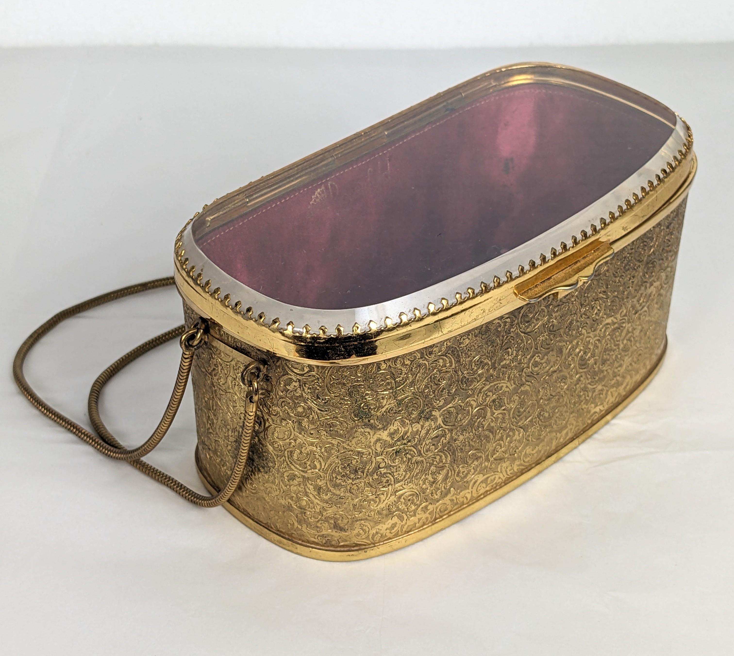 Women's or Men's Rare Rosenfeld Victorian Style Jewelry Casket Purse For Sale
