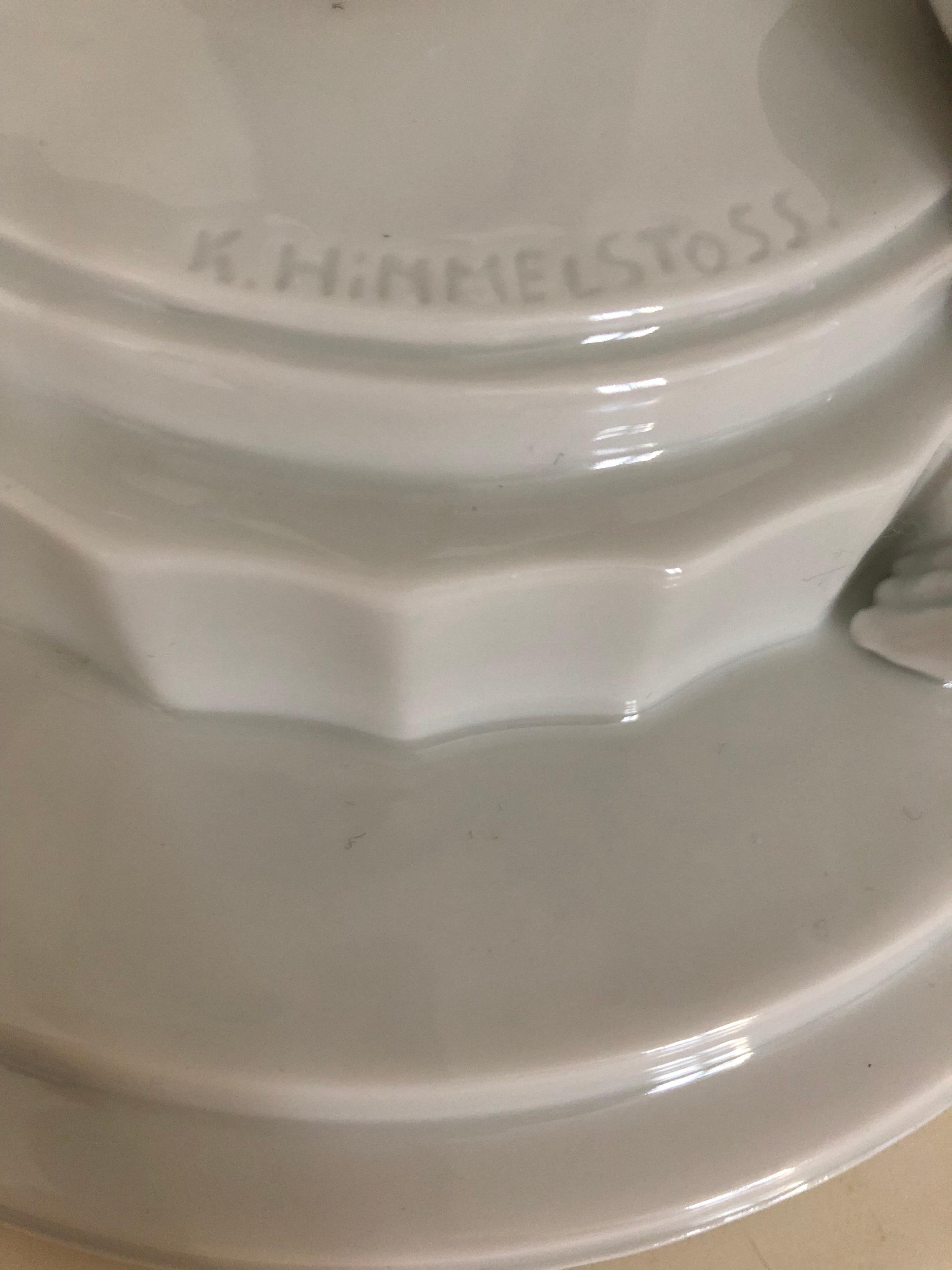 Rare lampe de table à figurine de Rosenthal par K.Himmelstoss, circa 1916 en vente 1