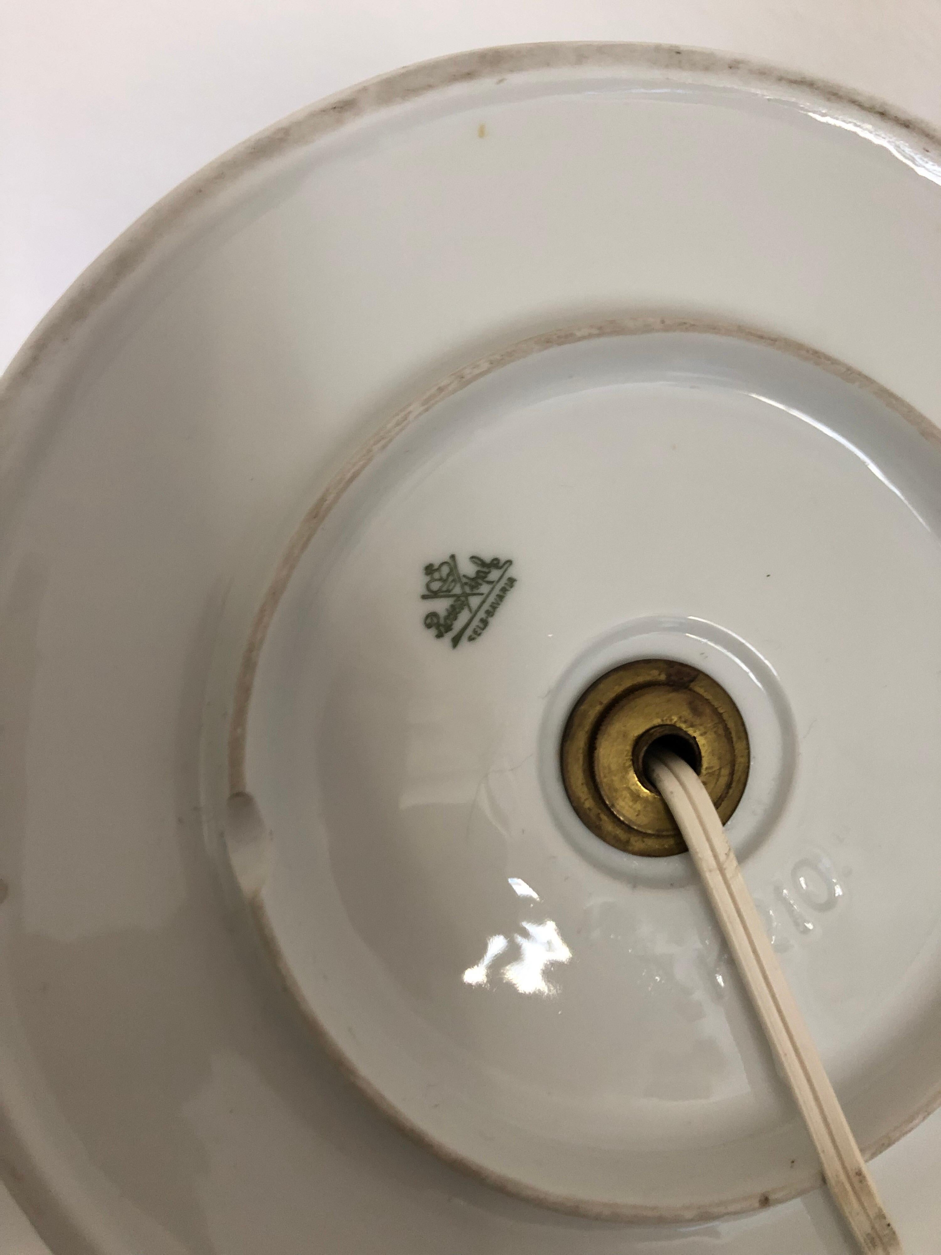 Rare lampe de table à figurine de Rosenthal par K.Himmelstoss, circa 1916 en vente 2