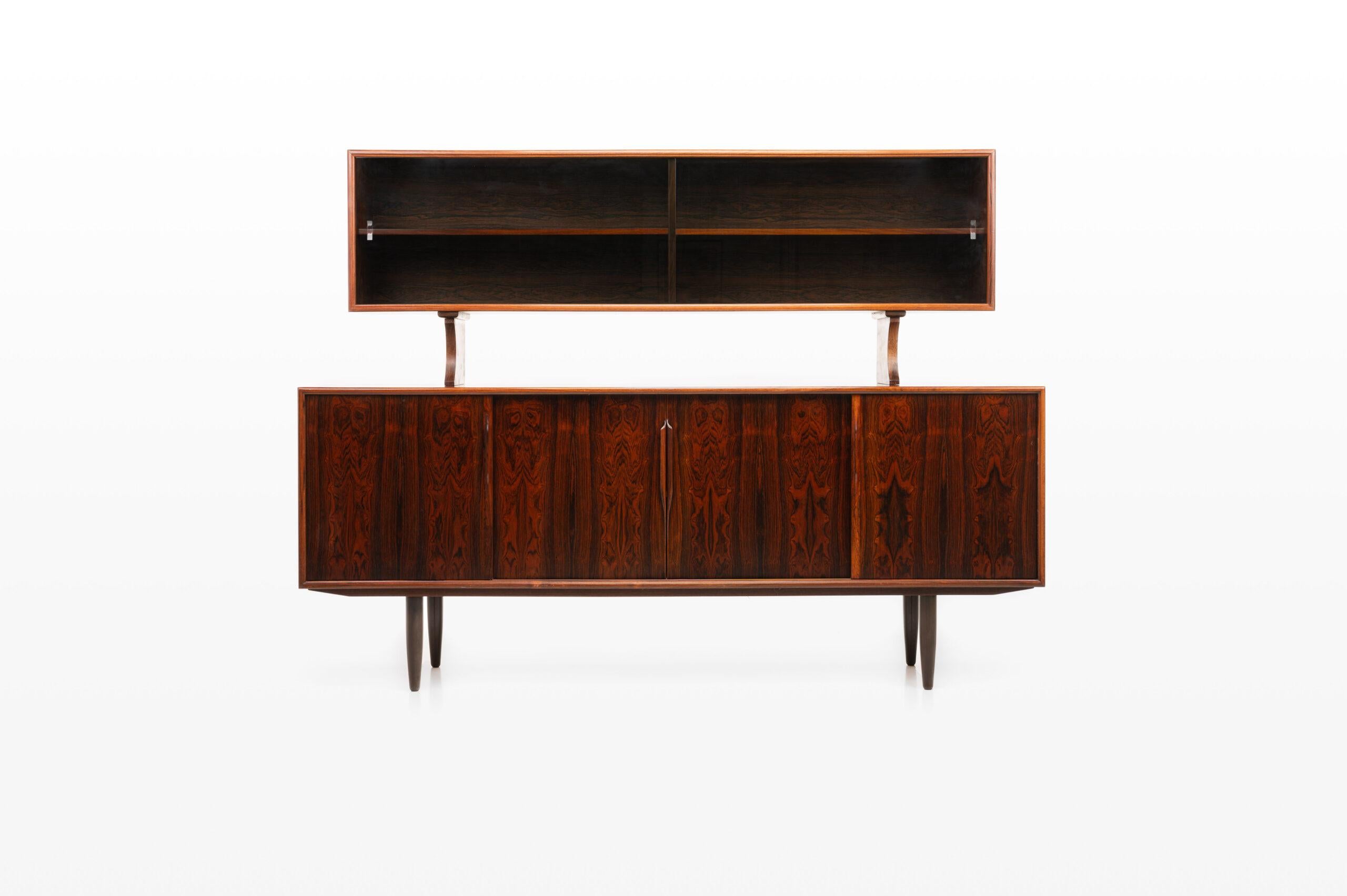Rare Rosewood Buffet Sideboard by Axel Christensen for ACO Møbler, Denmark 1960s For Sale 4