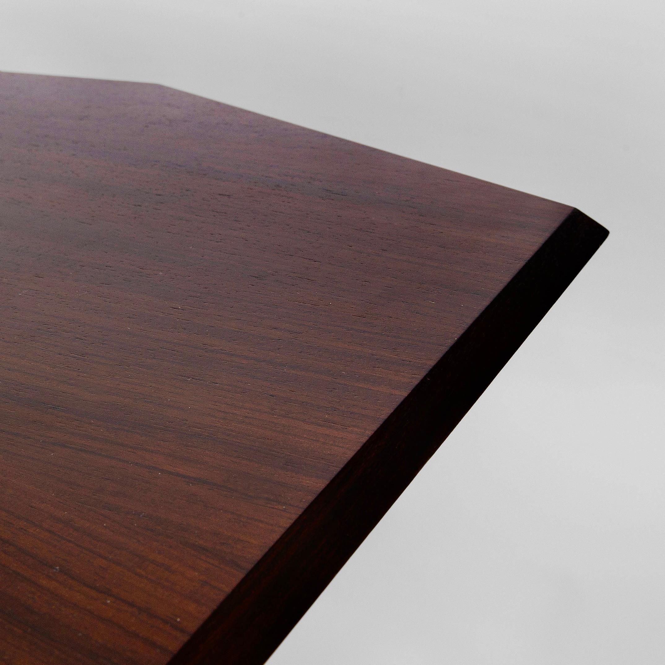 Rare Mahogany 'TL2' Cavalletto Table / Desk by Franco Albini for Poggi, Italy In Good Condition For Sale In London, GB
