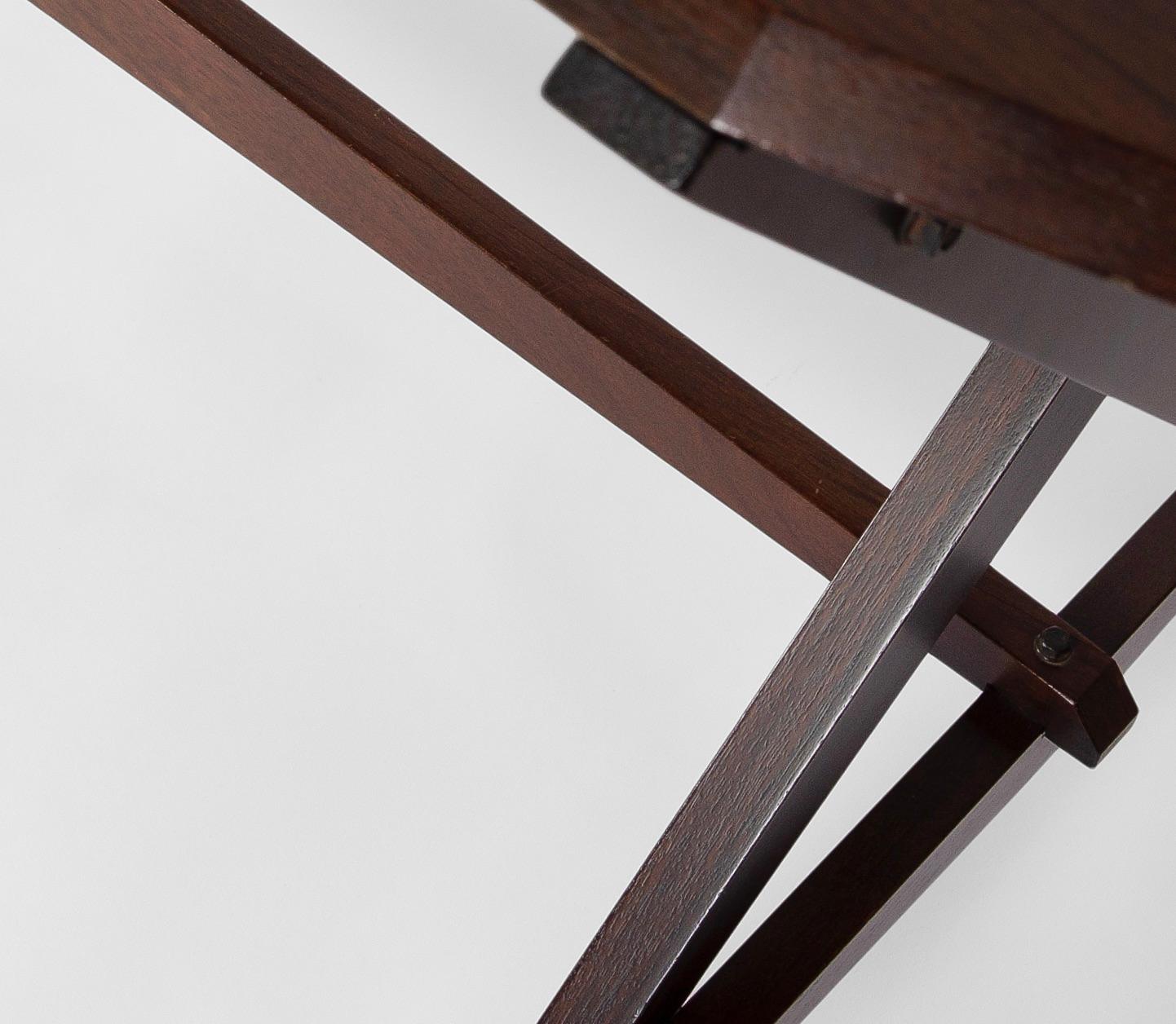 Mid-20th Century Rare Mahogany 'TL2' Cavalletto Table / Desk by Franco Albini for Poggi, Italy For Sale