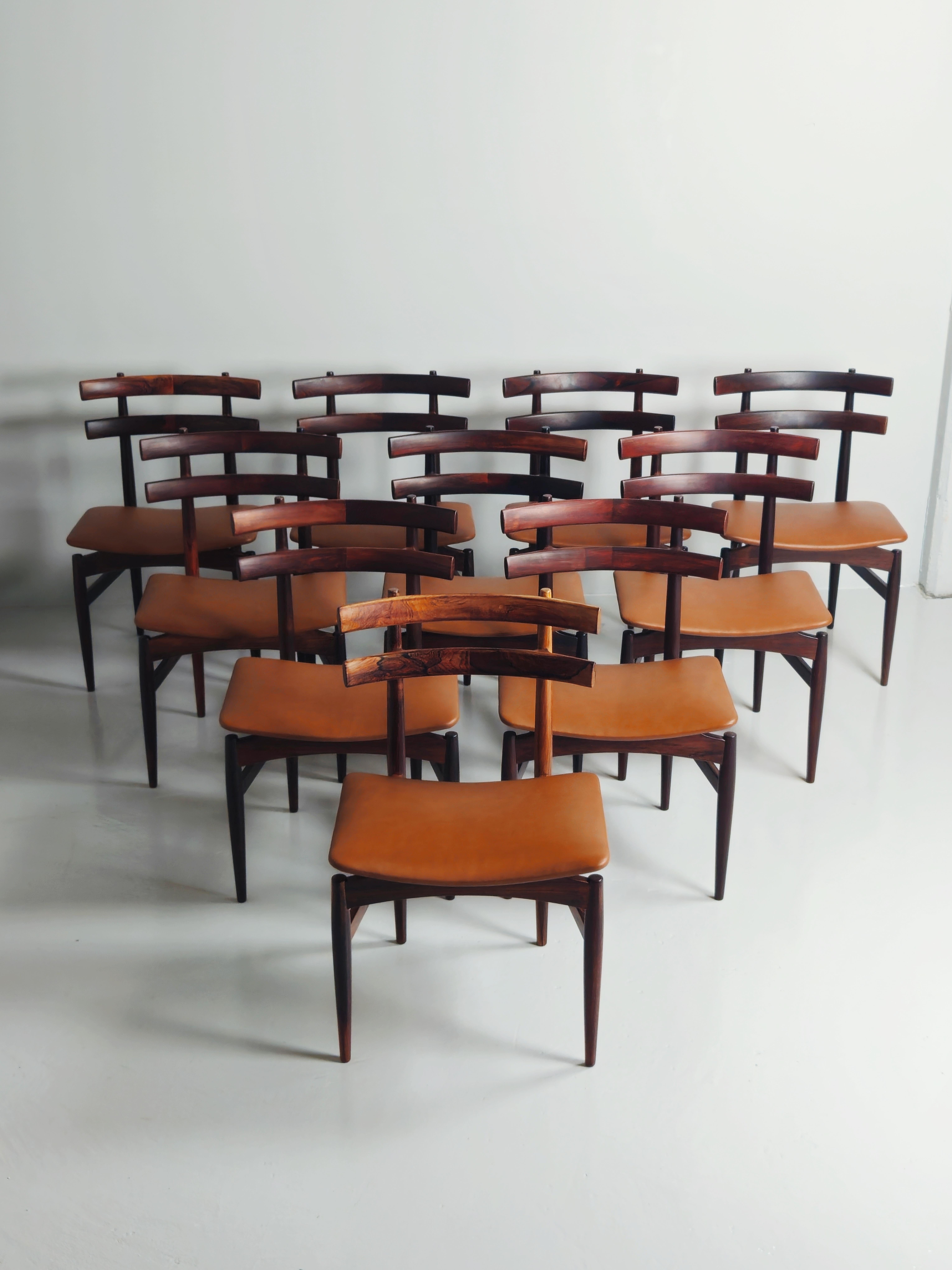 Danish Rare rosewood chair 'Model 30' by Poul Hundevad, Denmark, 1950s For Sale