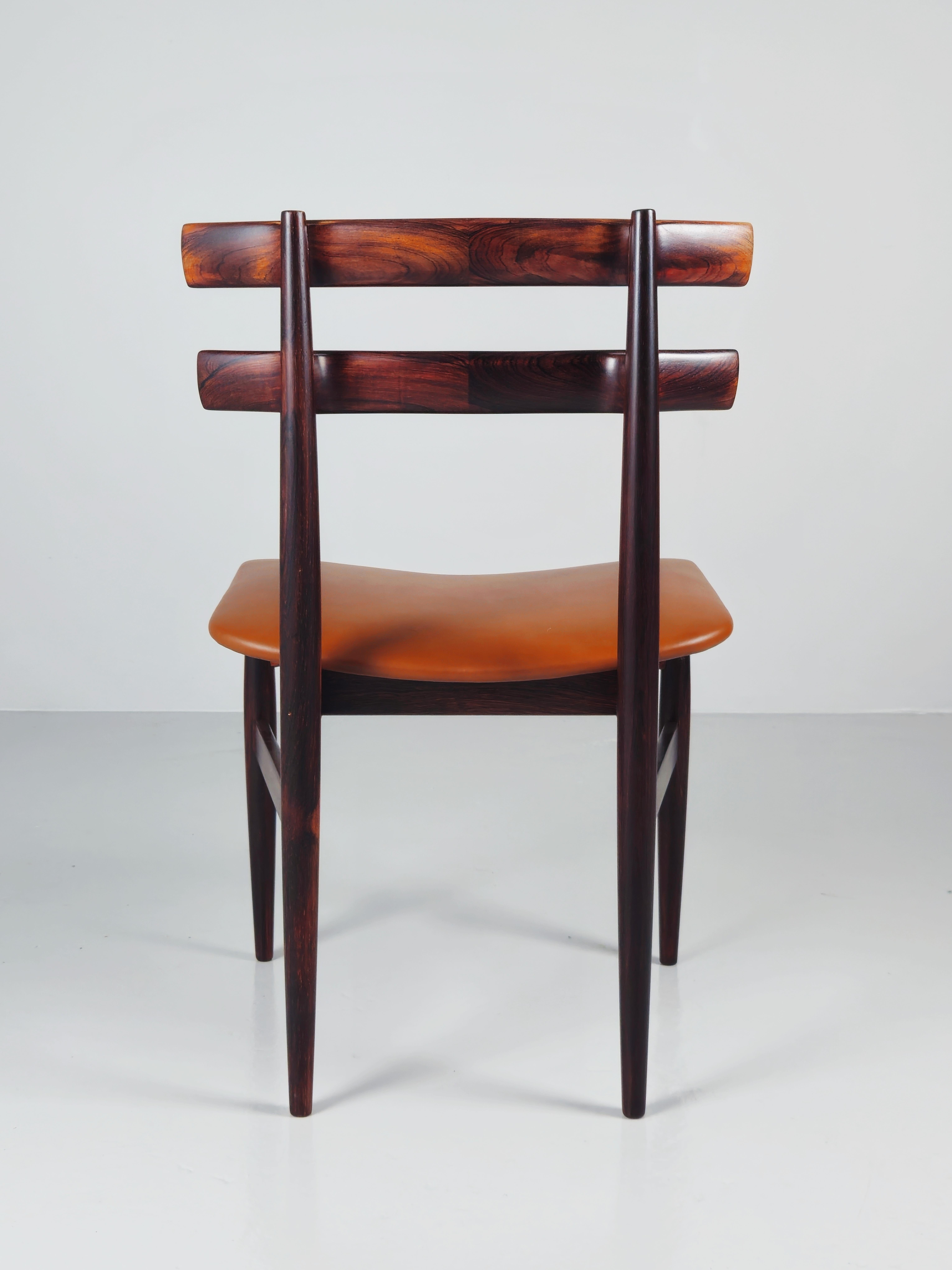 20ième siècle Rare chaise en bois de rose 'Model 30' de Poul Hundevad, Danemark, années 1950 en vente