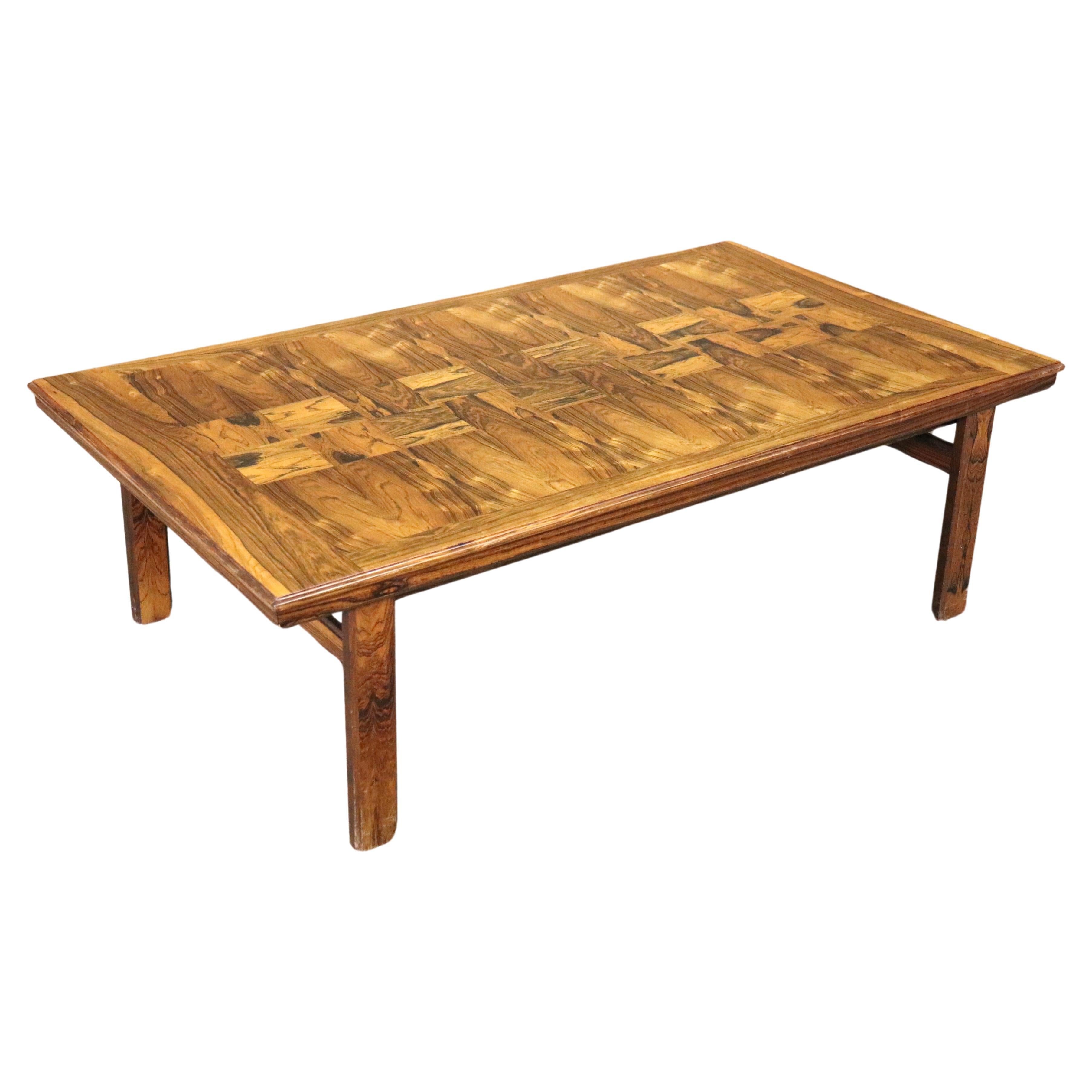 Rare Rosewood Coffee Table For Sale