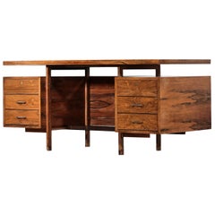 Rare Rosewood Desk, 1960s Vintage Brazilian Design