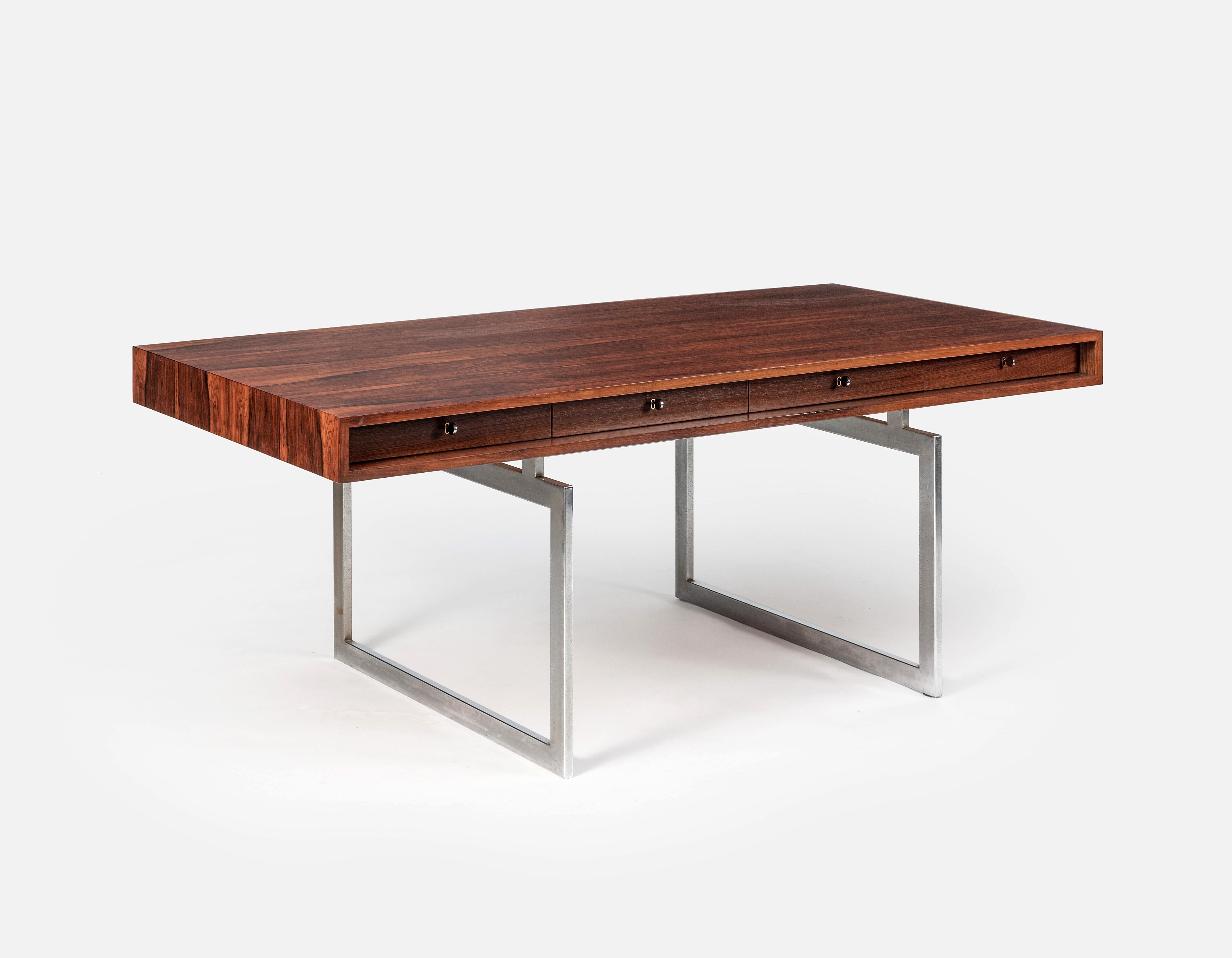 Scandinavian Modern Rare Rosewood Desk by Bodil Kjaer