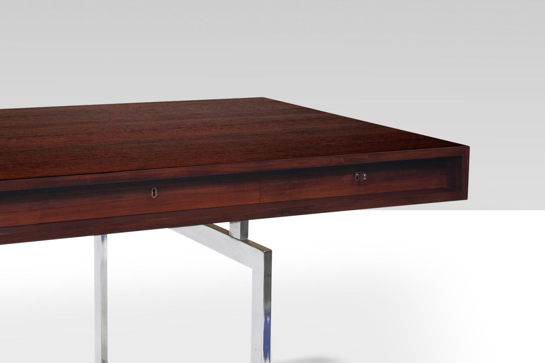 Mid-20th Century Rare Rosewood Desk by Bodil Kjaer