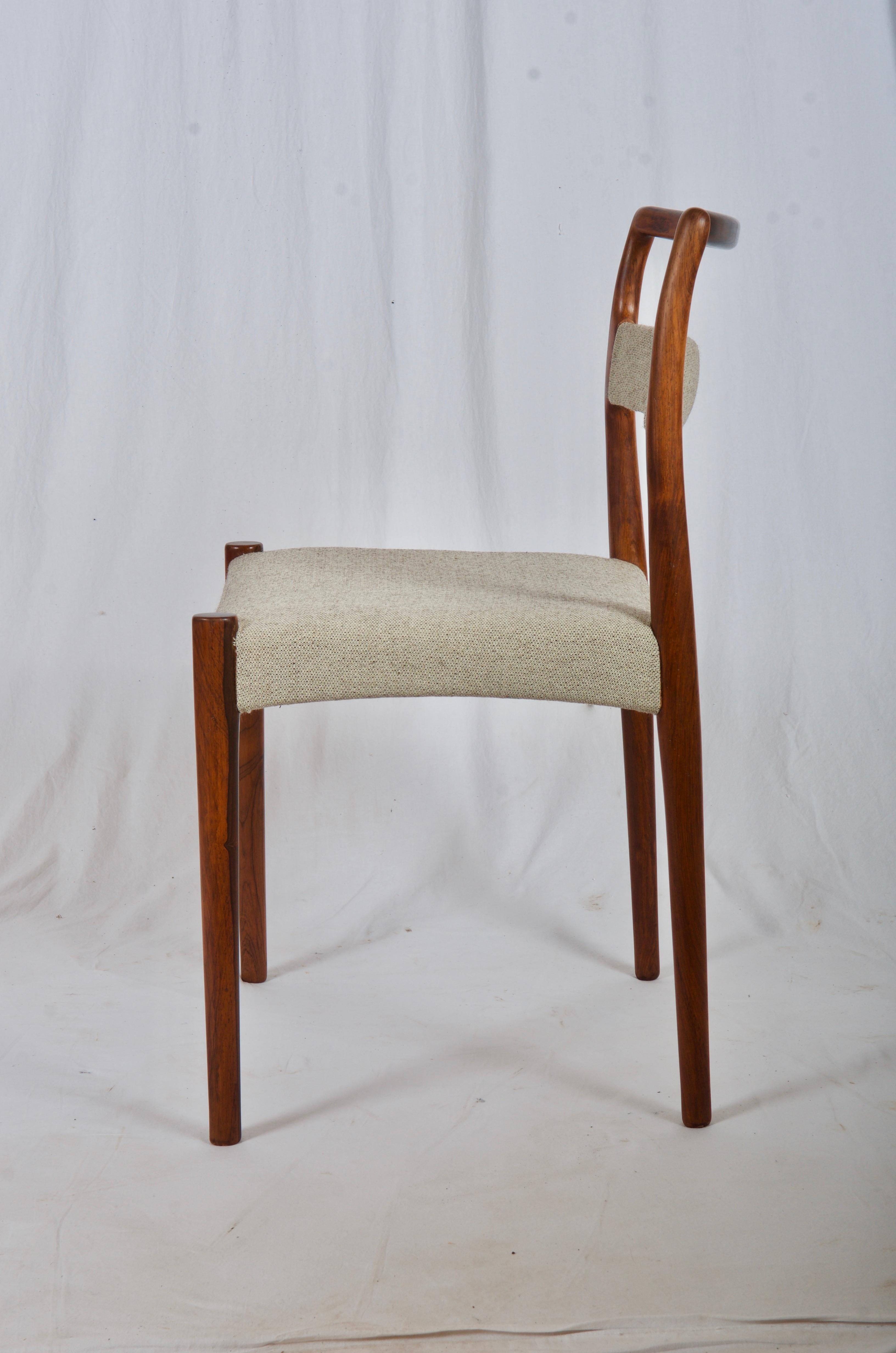 Seltene Esszimmerstühle von Kai Kristiansen, Modell OD69 im Angebot 3