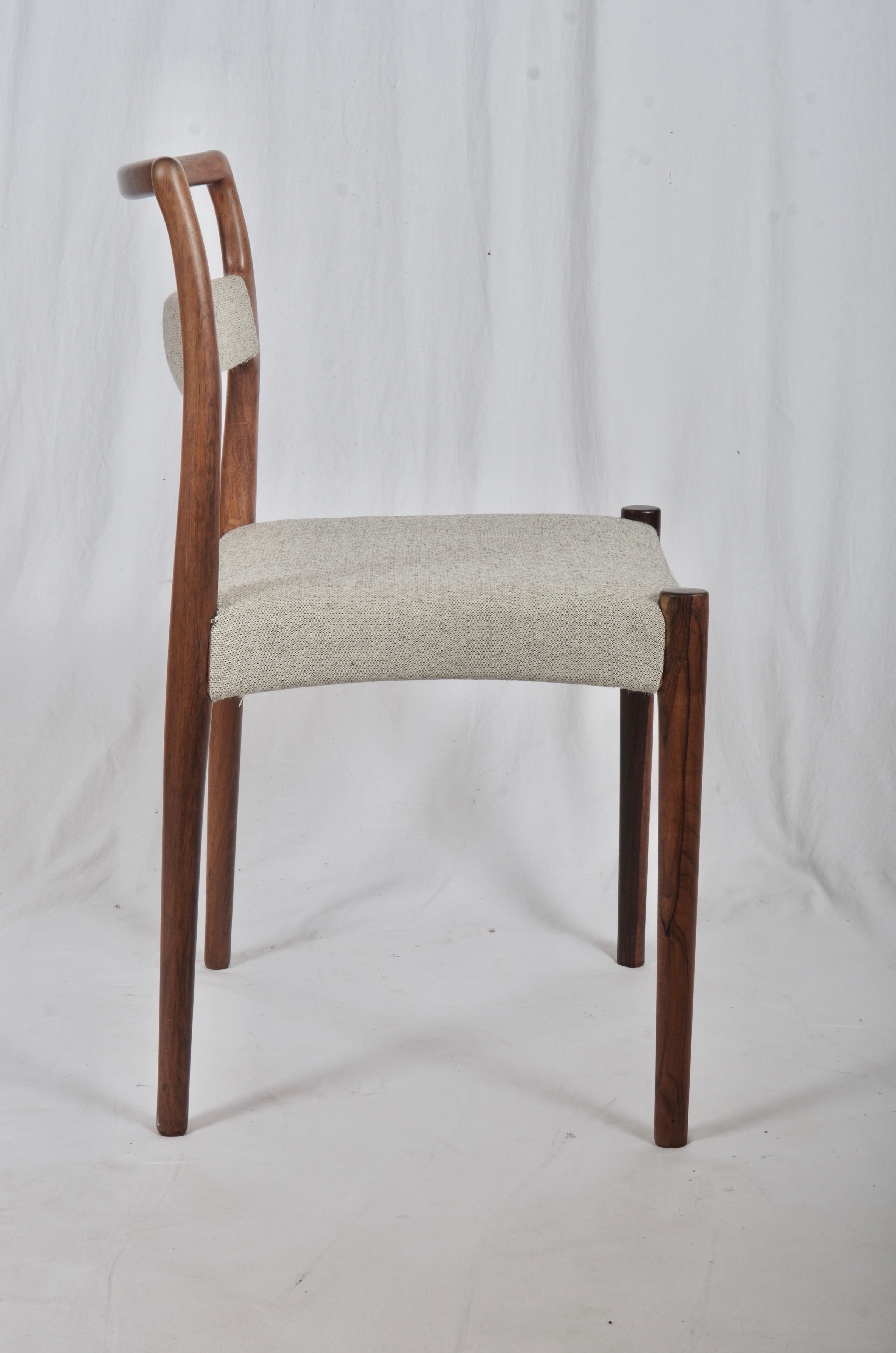 Milieu du XXe siècle Chaises de salle à manger rares Kai Kristiansen modèle OD69 en vente