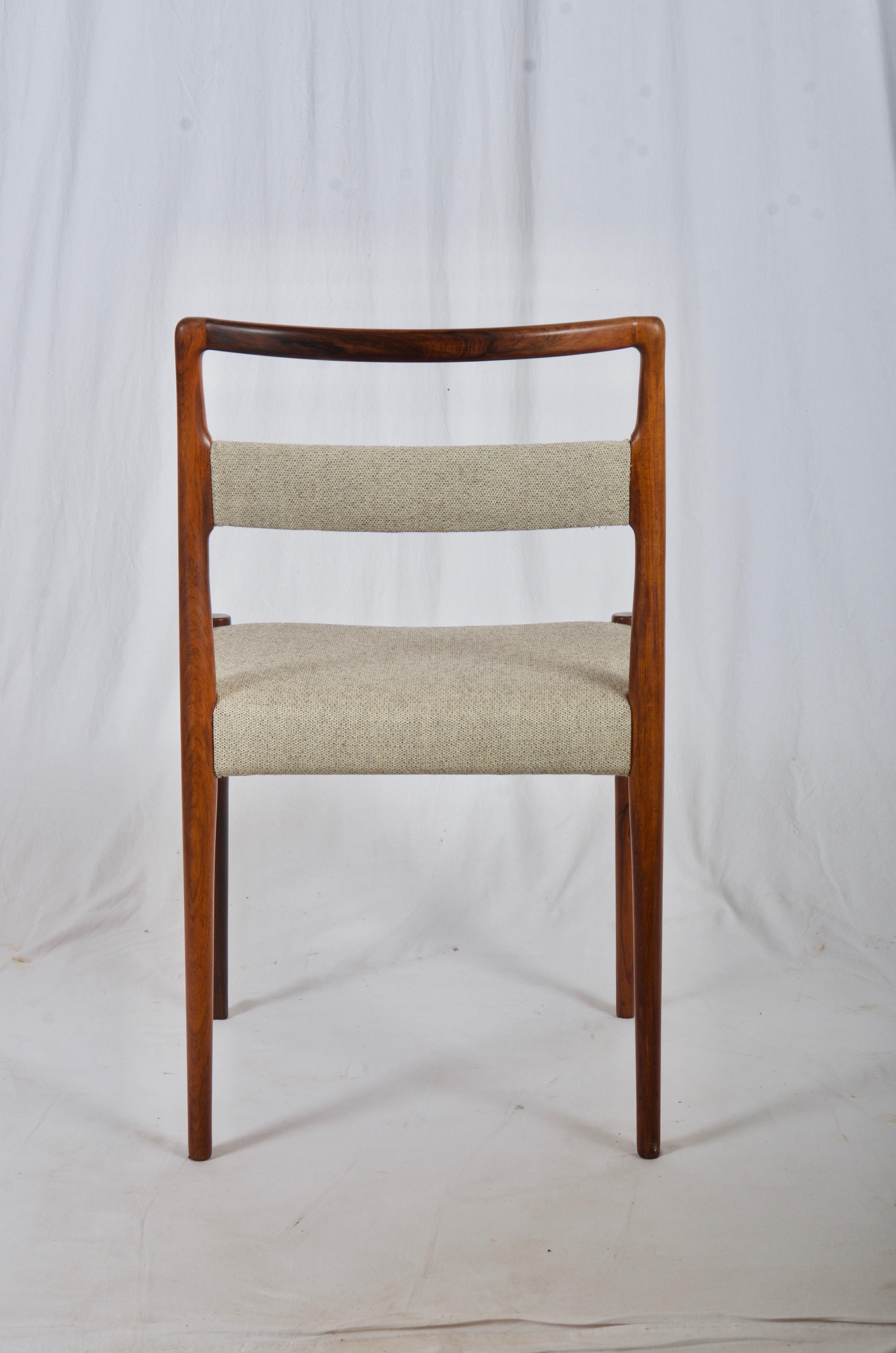 Mid-20th Century Rare Dining Chairs by Kai Kristiansen Model OD69 For Sale