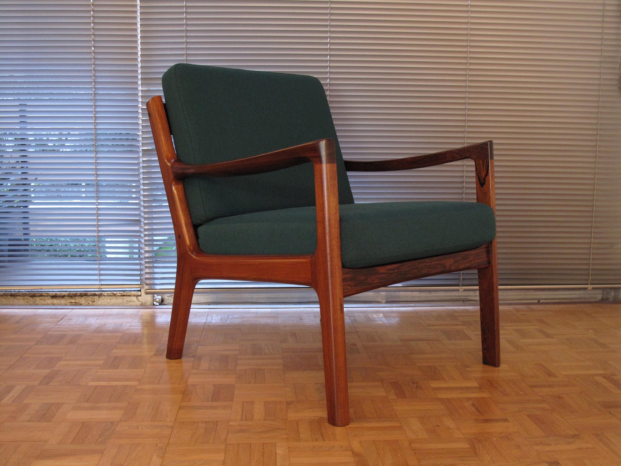 Rosewood Edition Ole Wanscher Senator Chair For France & Son 1