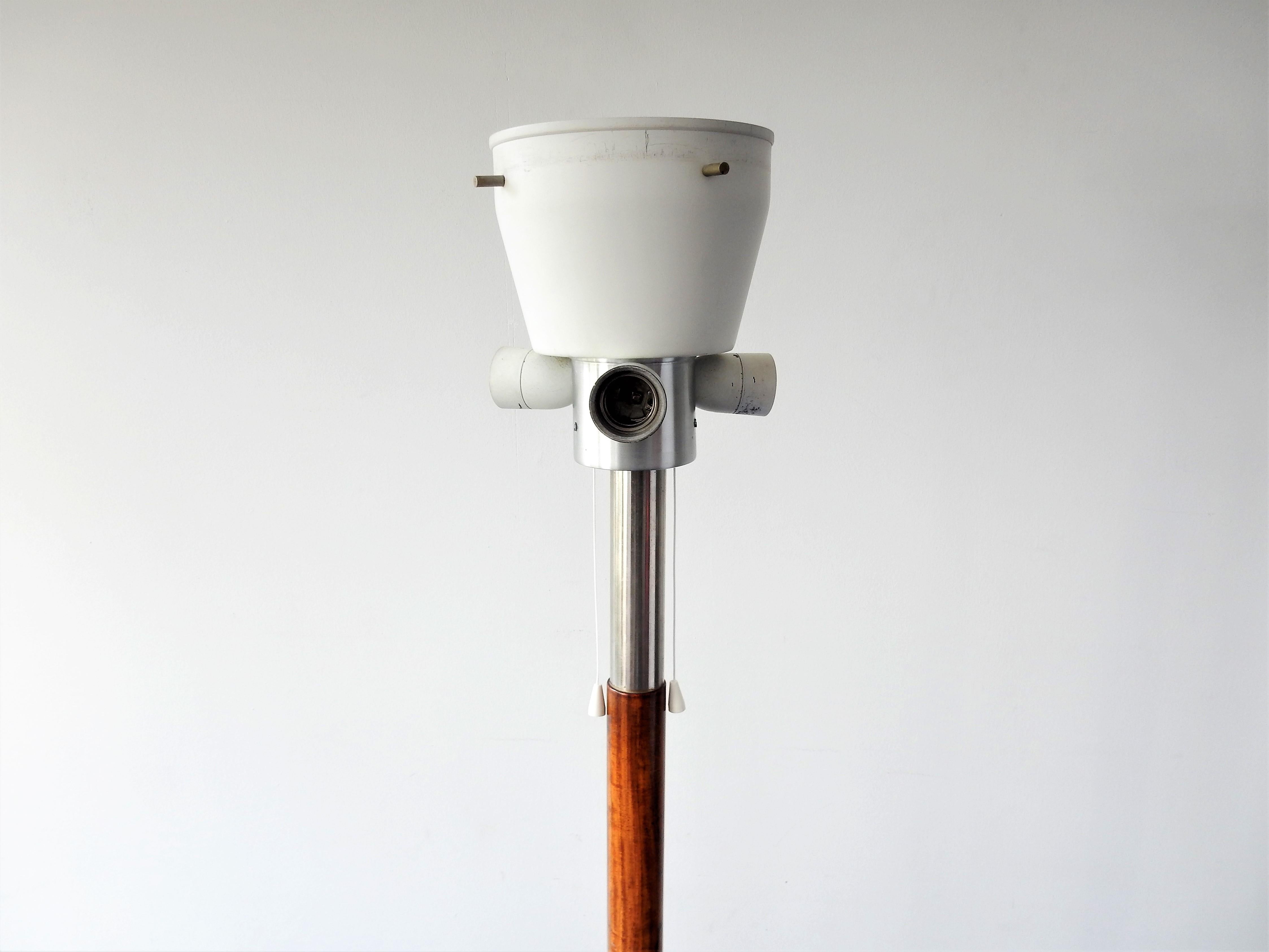 Mid-20th Century Rare Rosewood Floor Lamp by Willem Hagoort, the Netherlands, 1960's For Sale