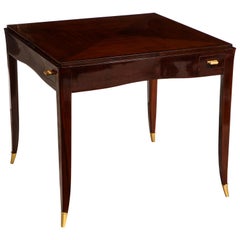 Rare Rosewood Game Table, by Émile-Jacques Ruhlmann