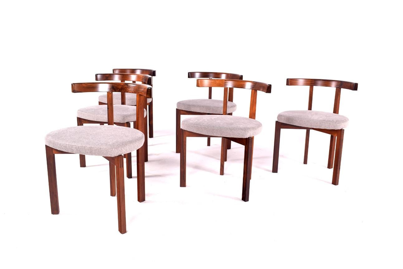 Mid-Century Modern Rare Rosewood Inger Klingenberg, Dining Chair, Model 193, France & Son