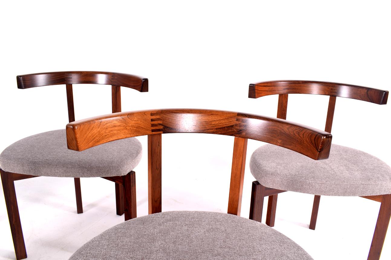 Mid-20th Century Rare Rosewood Inger Klingenberg, Dining Chair, Model 193, France & Son
