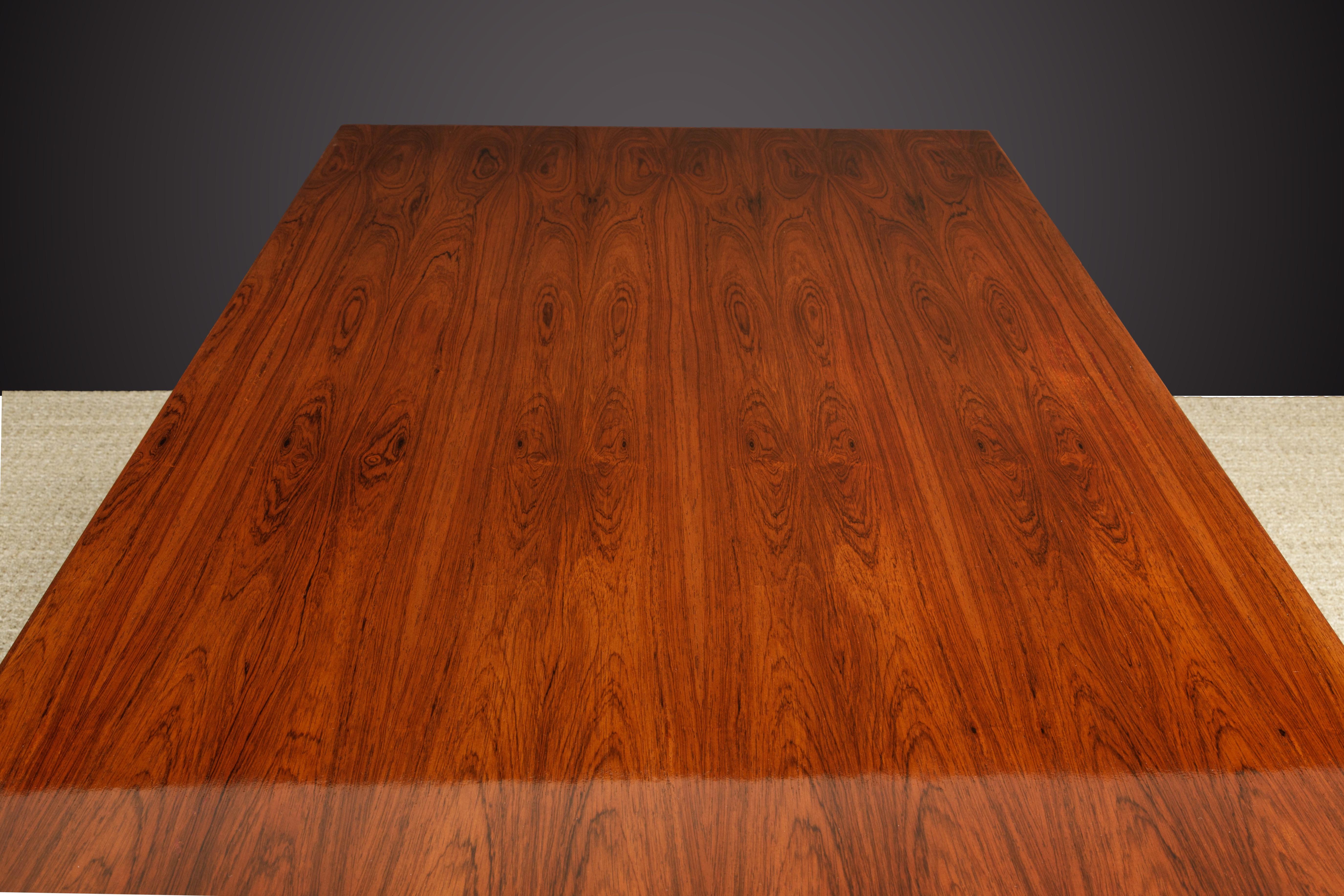 Rare Rosewood & Lucite Desk by Poul Nørreklit for S.H. Møbelfabrik, 1960s 5