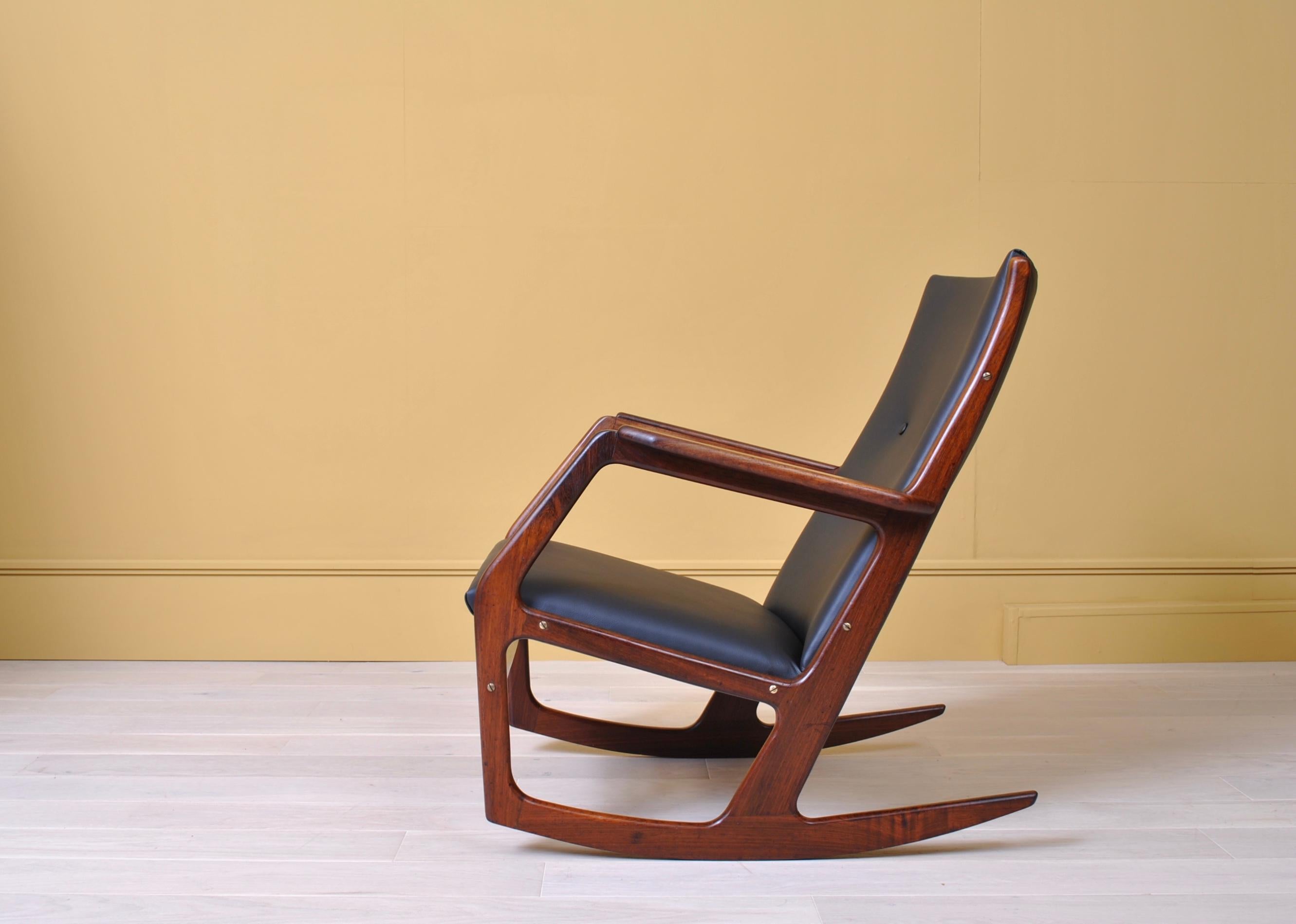 20th Century Rosewood Rocking Chair by Søren Georg Jensen