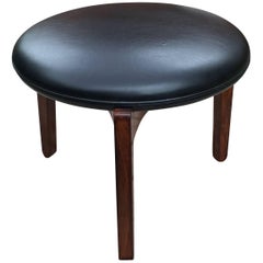 Rare Rosewood Stool by Sven Ellekaer for Christian Linneberg Mobelfabrik