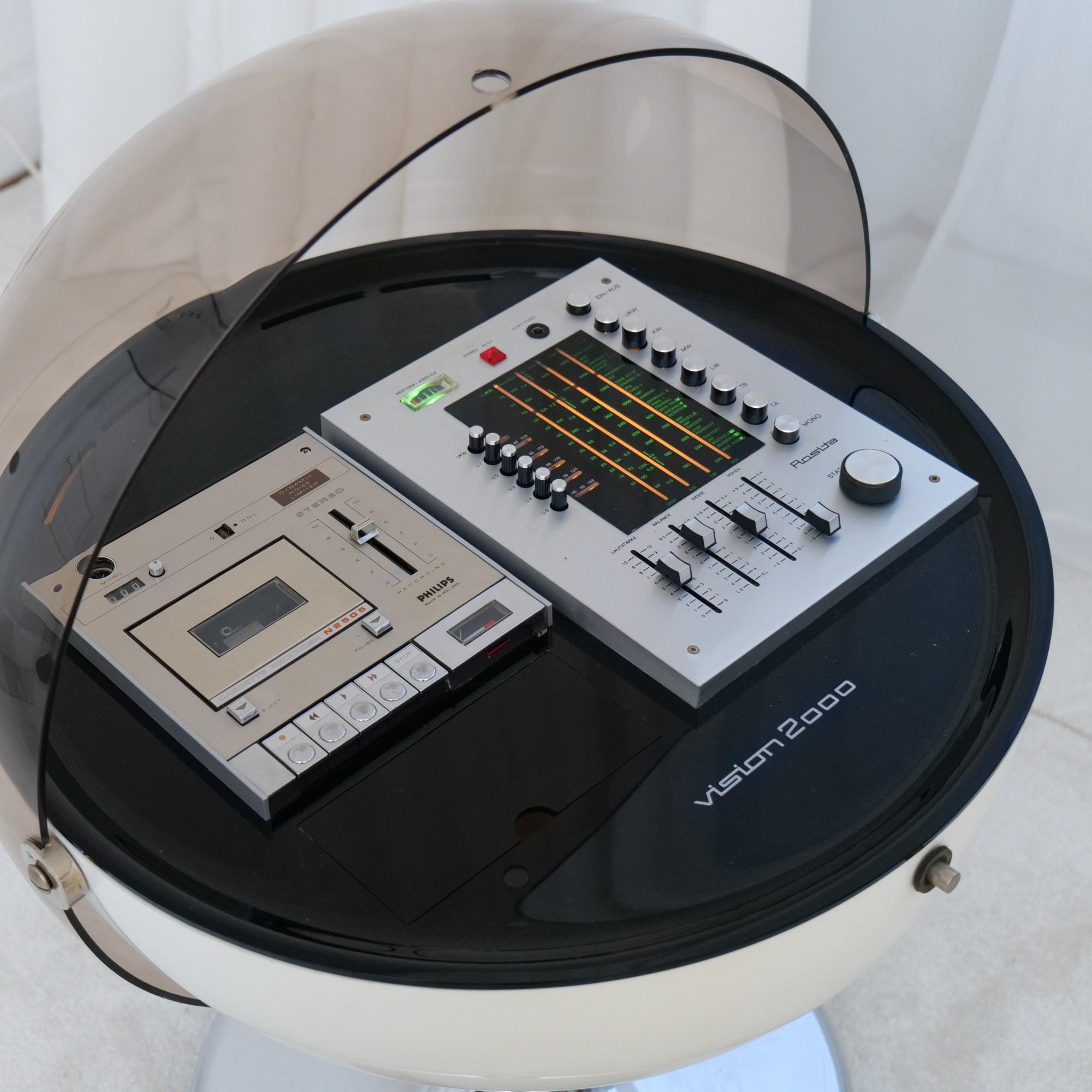 Seltene Rositia Vision 2000 Hifii-Musikstation - 1970er Jahre (Space Age)