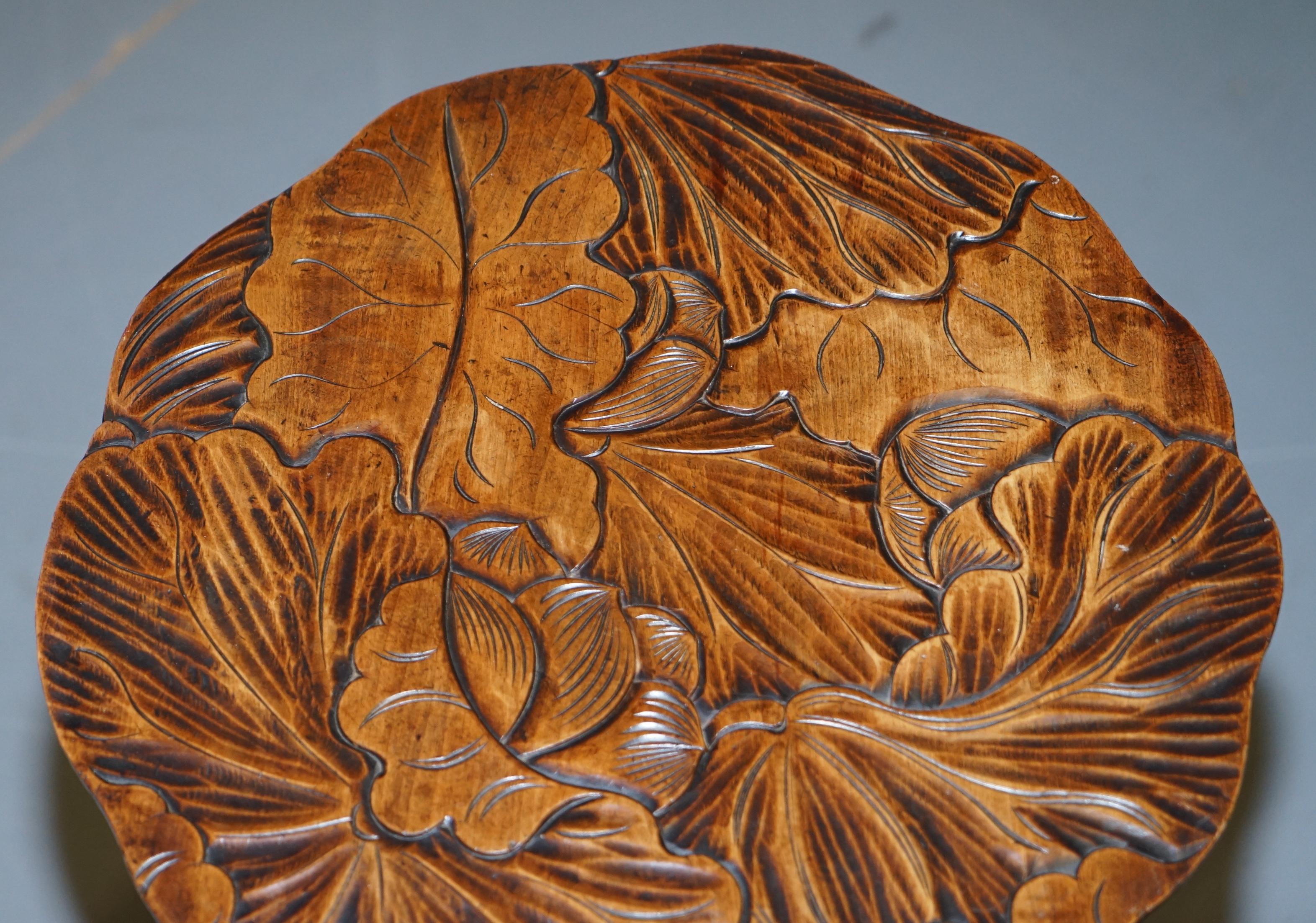 liberty japanese carved table