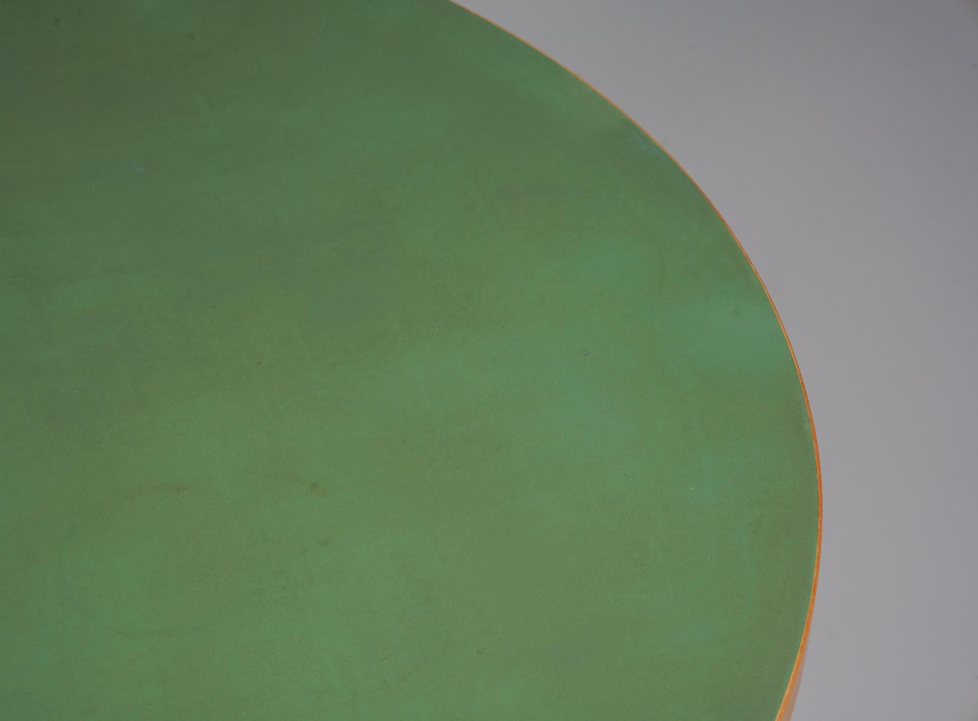 Mid-20th Century Rare Round Dining Table, Alvar Aalto, Oy Huonekalu- ja Rakennustyötehdas Ab, 50s For Sale
