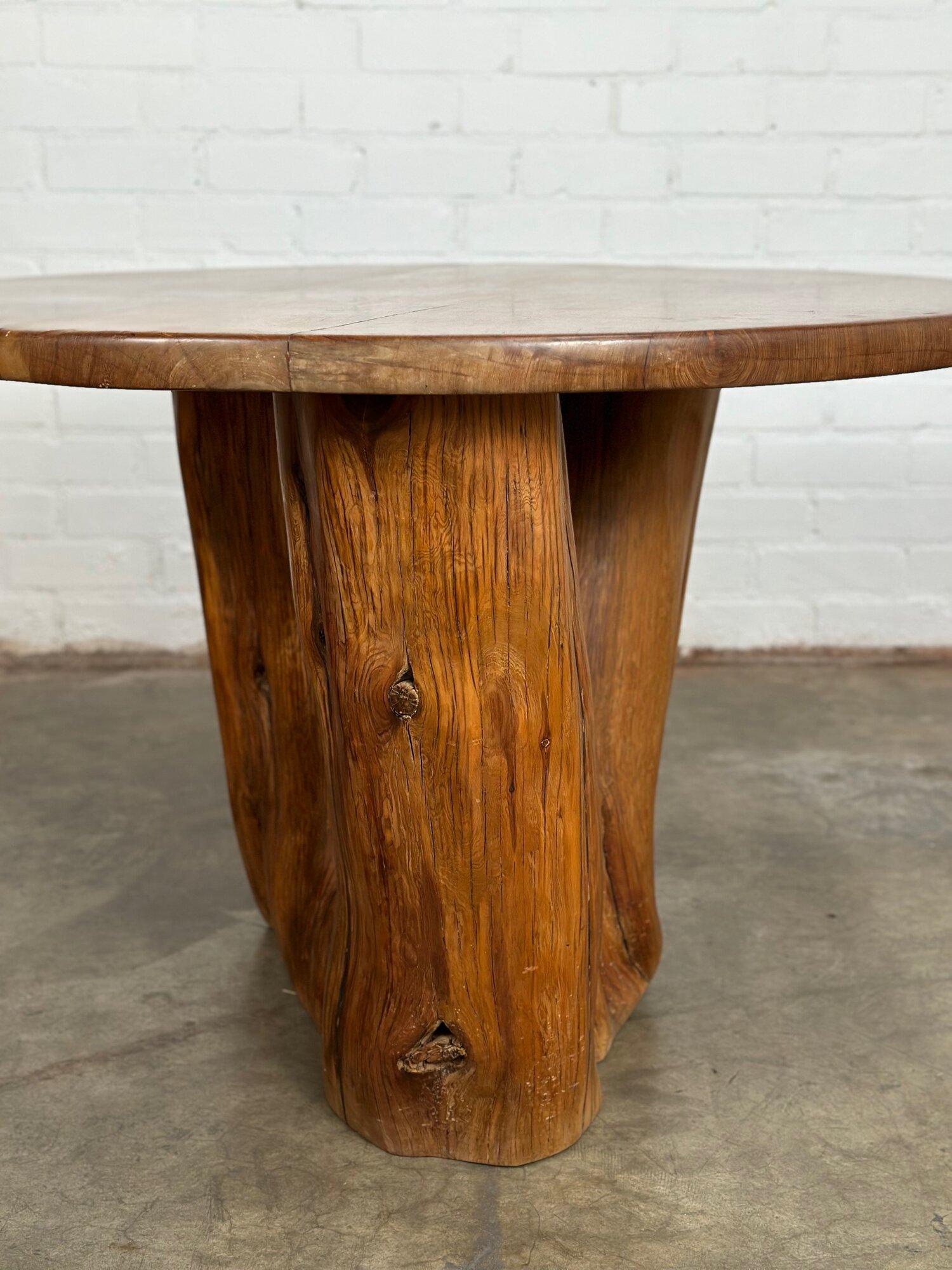 Rare Round Tree Root Dining table For Sale 3