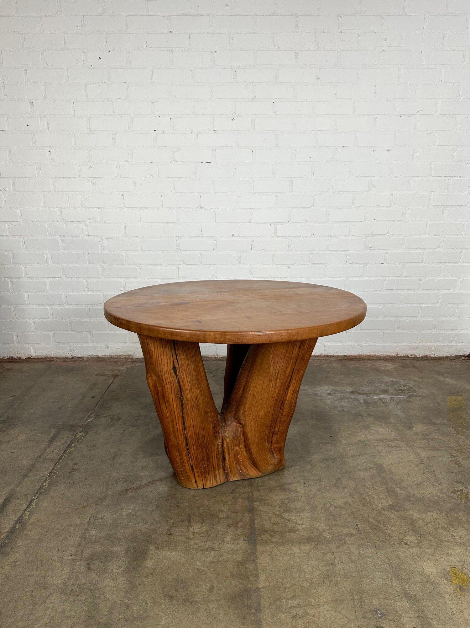 Rare Round Tree Root Dining table For Sale 3