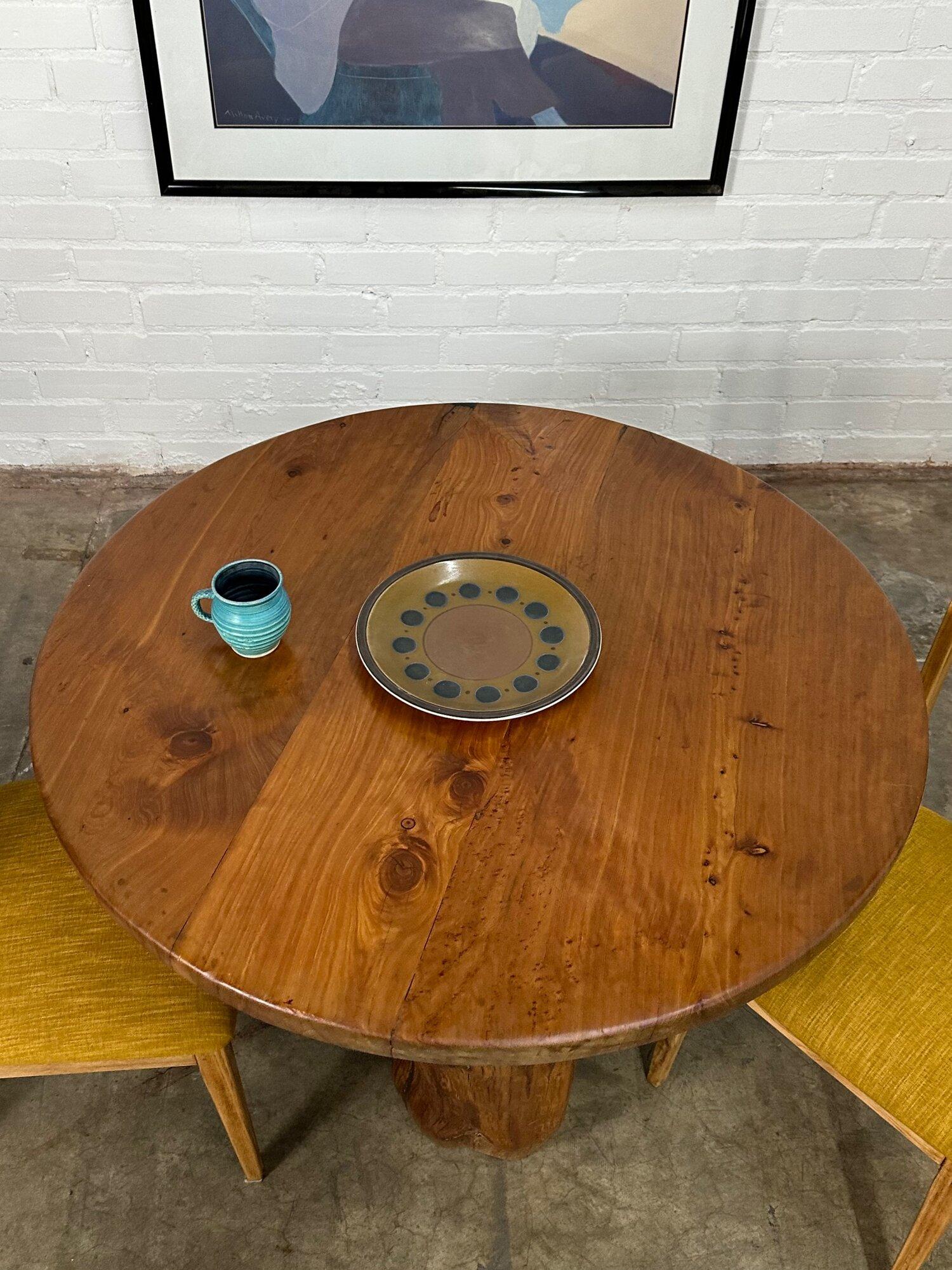 Rare Round Tree Root Dining table For Sale 12