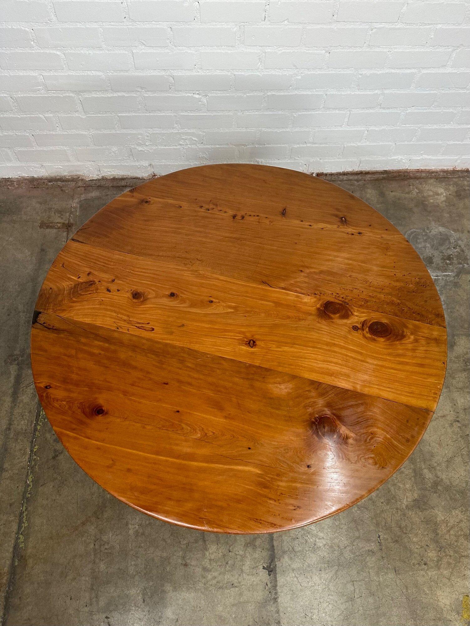 Late 20th Century Rare Round Tree Root Dining table For Sale
