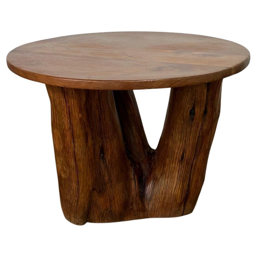 Rare Round Tree Root Dining table For Sale