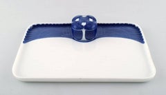 Seltenes Royal Copenhagen Art nouveau-Tintenfass auf Tablett, frühe 1900er Jahre