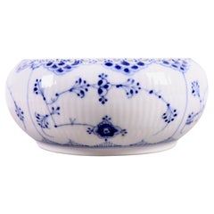 Rare Royal Copenhagen Blue Fluted Full Lace Sugar Bowl (1898-1923)