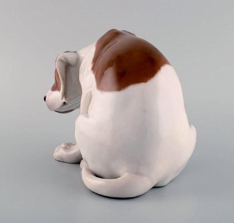 Glazed Rare Royal Copenhagen Porcelain Figurine, Labrador Puppy, 1920s