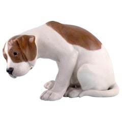 Antique Rare Royal Copenhagen Porcelain Figurine, Labrador Puppy, 1920s
