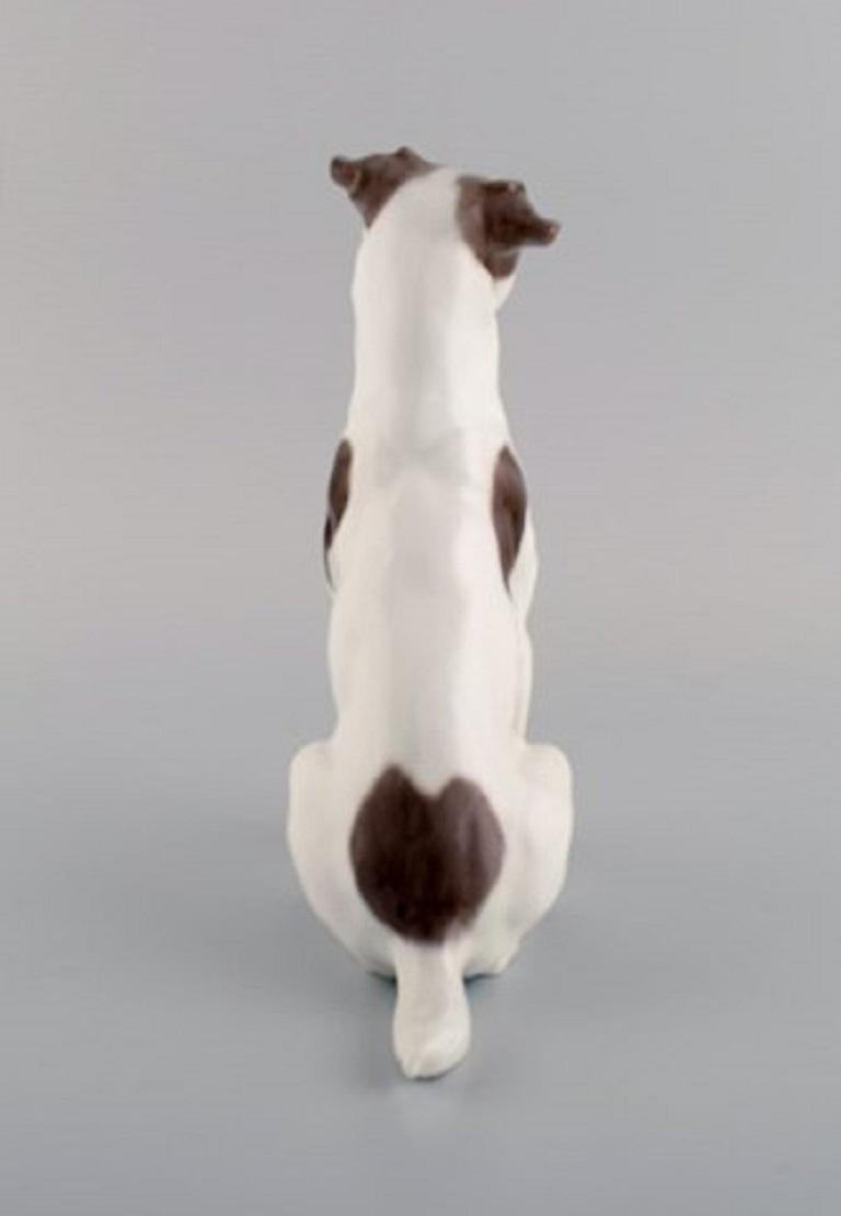 Glazed Rare Royal Copenhagen Porcelain Figurine, Terrier