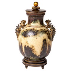 Rare Royal Copenhagen Stoneware Lidded Vase by Bode Willumsen & Knud Andersen