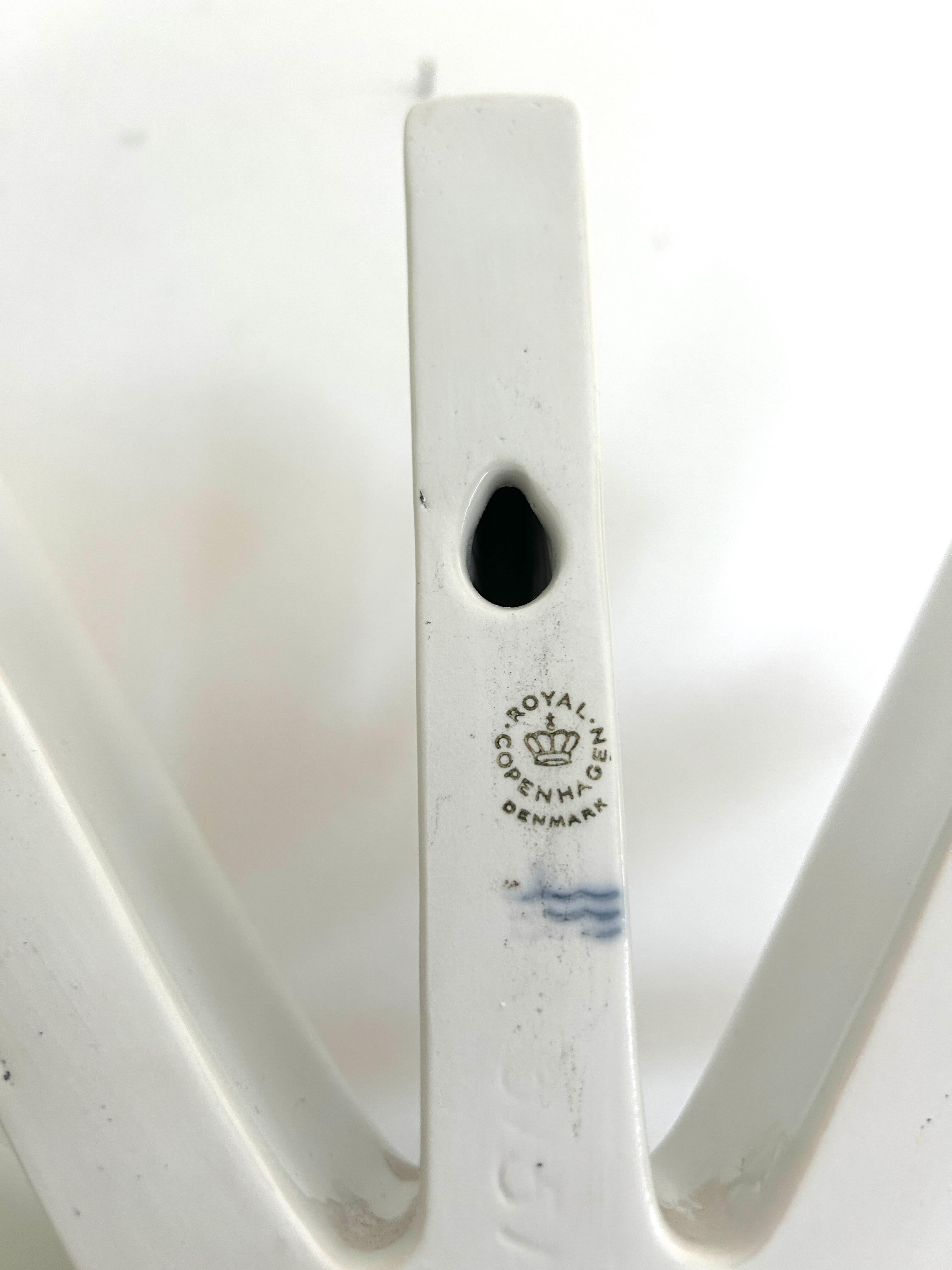 Danish Rare Royal Copenhagen Wall Clock by Poul Pedersen, Model 5151, Denmark, 1976 For Sale