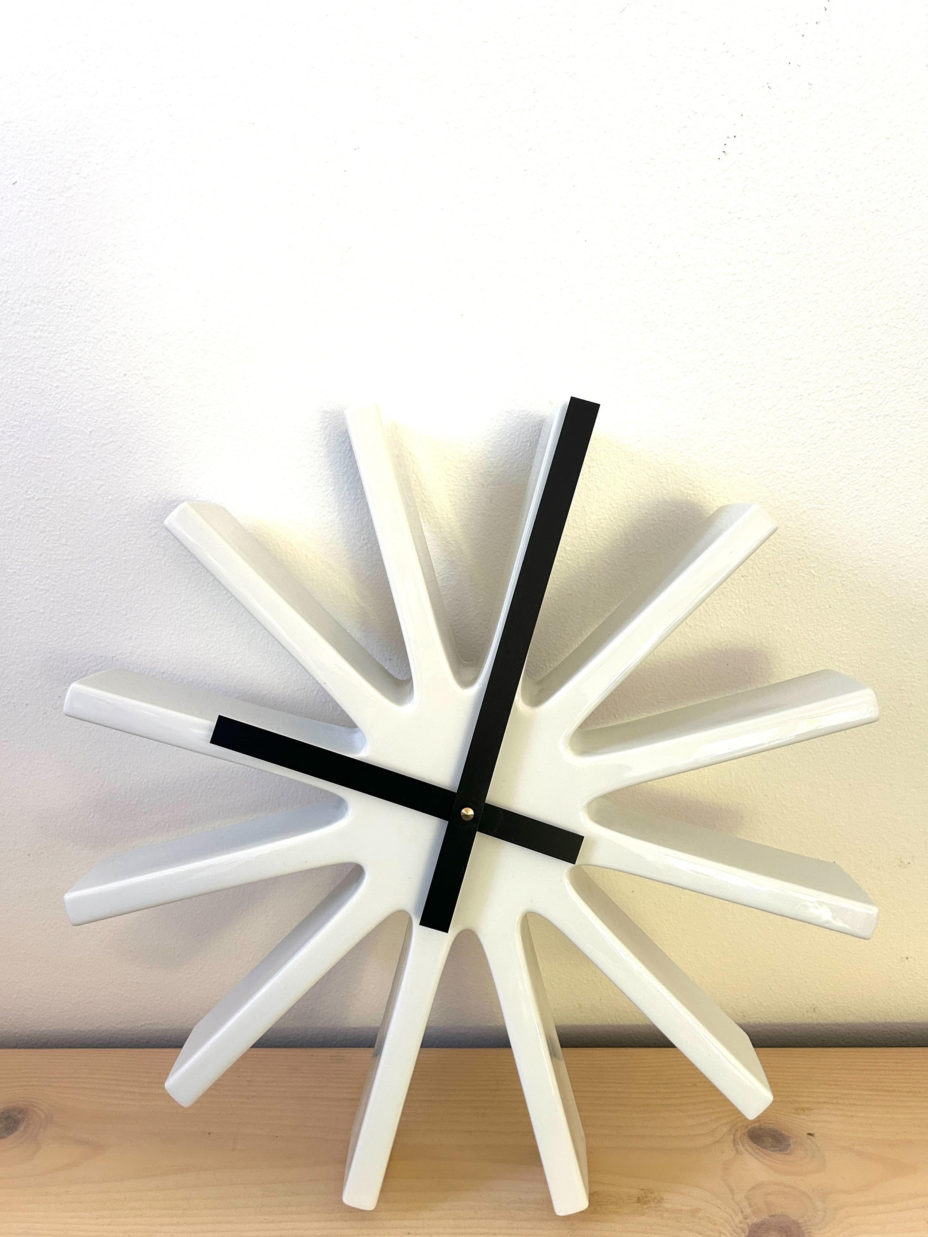 Rare Royal Copenhagen Wall Clock by Poul Pedersen, Model 5151, Denmark, 1976 For Sale 1