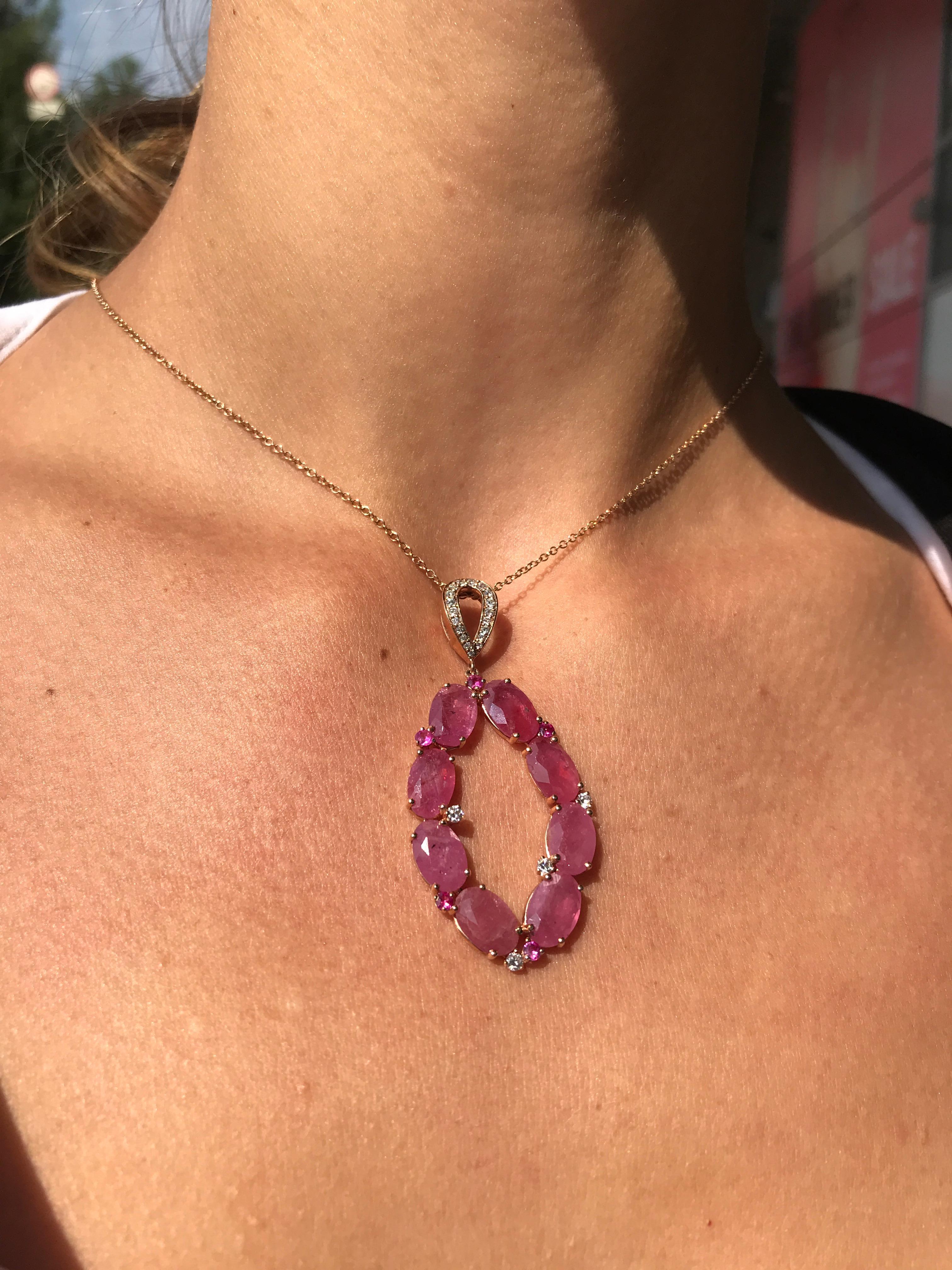 rose gold designer necklace