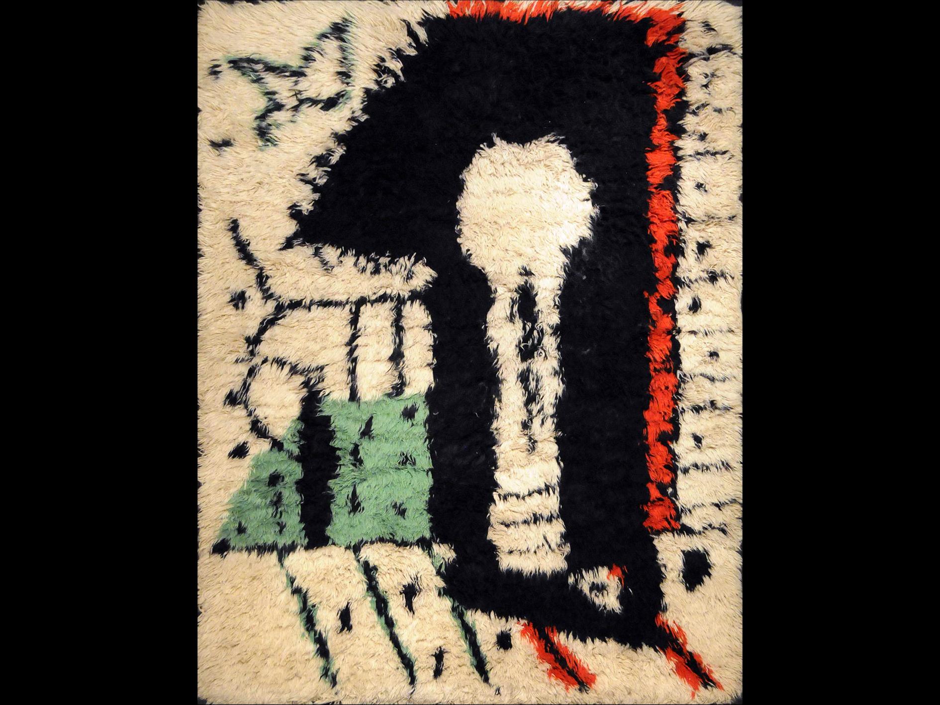 Woven Rare Rug Designed by Pablo Picasso, 