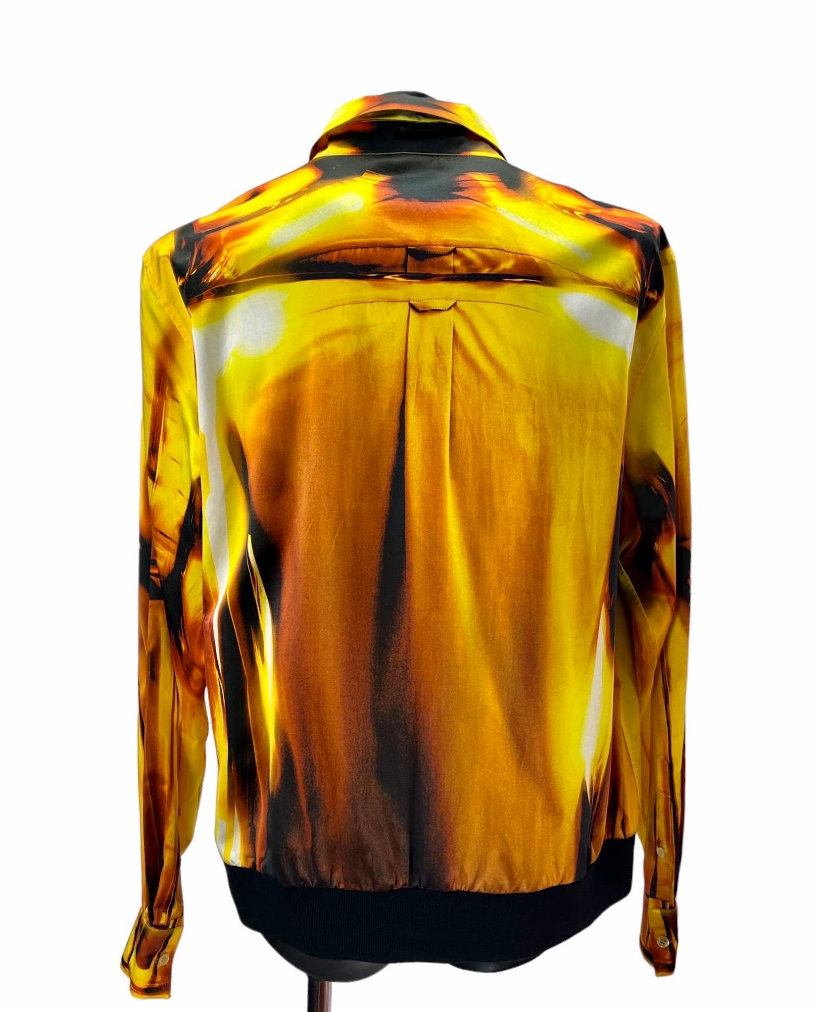 Rare Runway 2011 Alexander McQueen Printed Jacket for Men Italian 58 In New Condition For Sale In Montgomery, TX