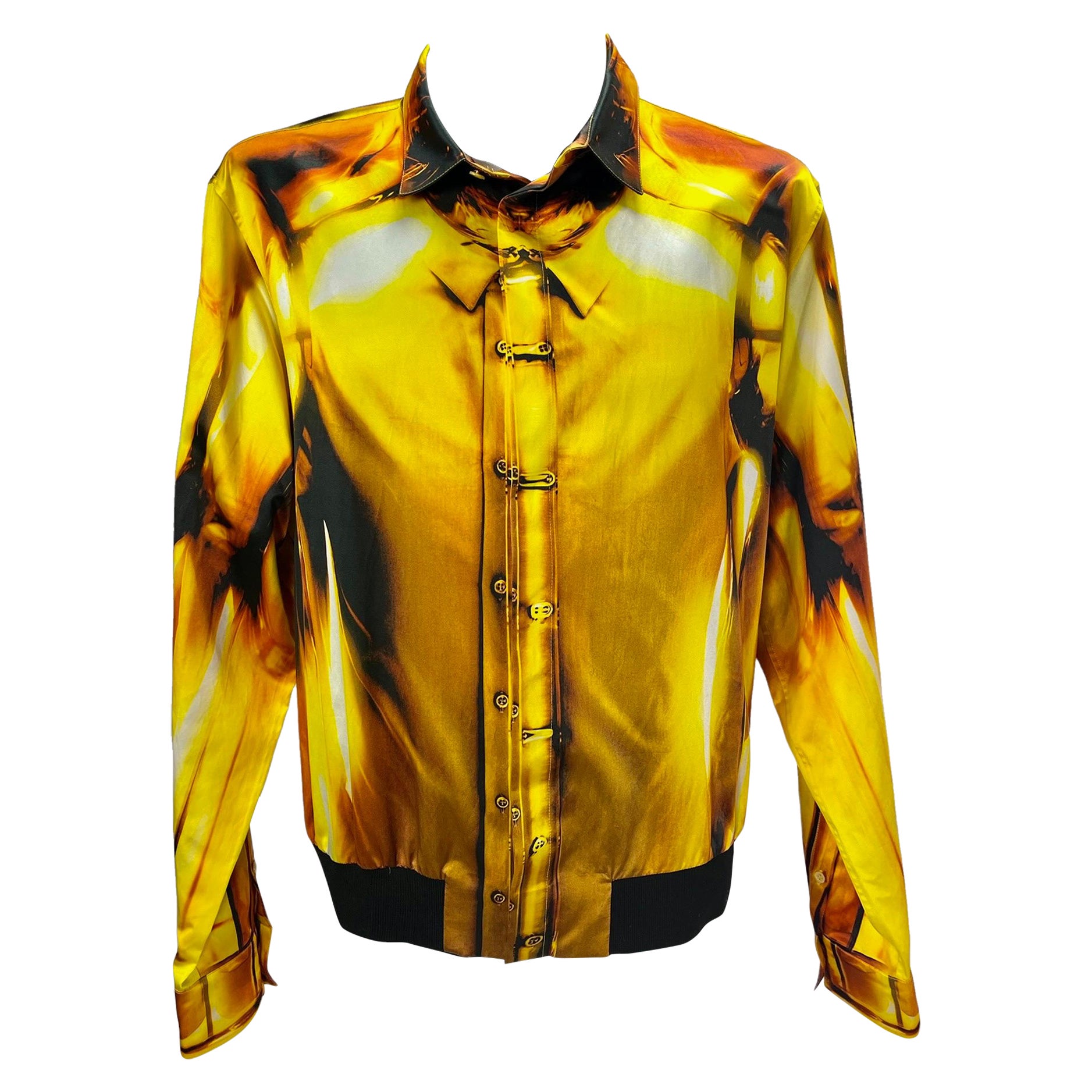 Rara Chaqueta estampada Alexander McQueen de la Pasarela 2011 para hombre Italiano 58