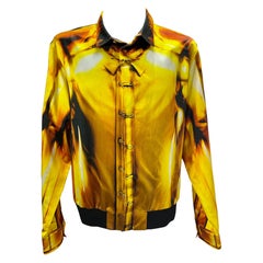 Rara Chaqueta estampada Alexander McQueen de la Pasarela 2011 para hombre Italiano 58